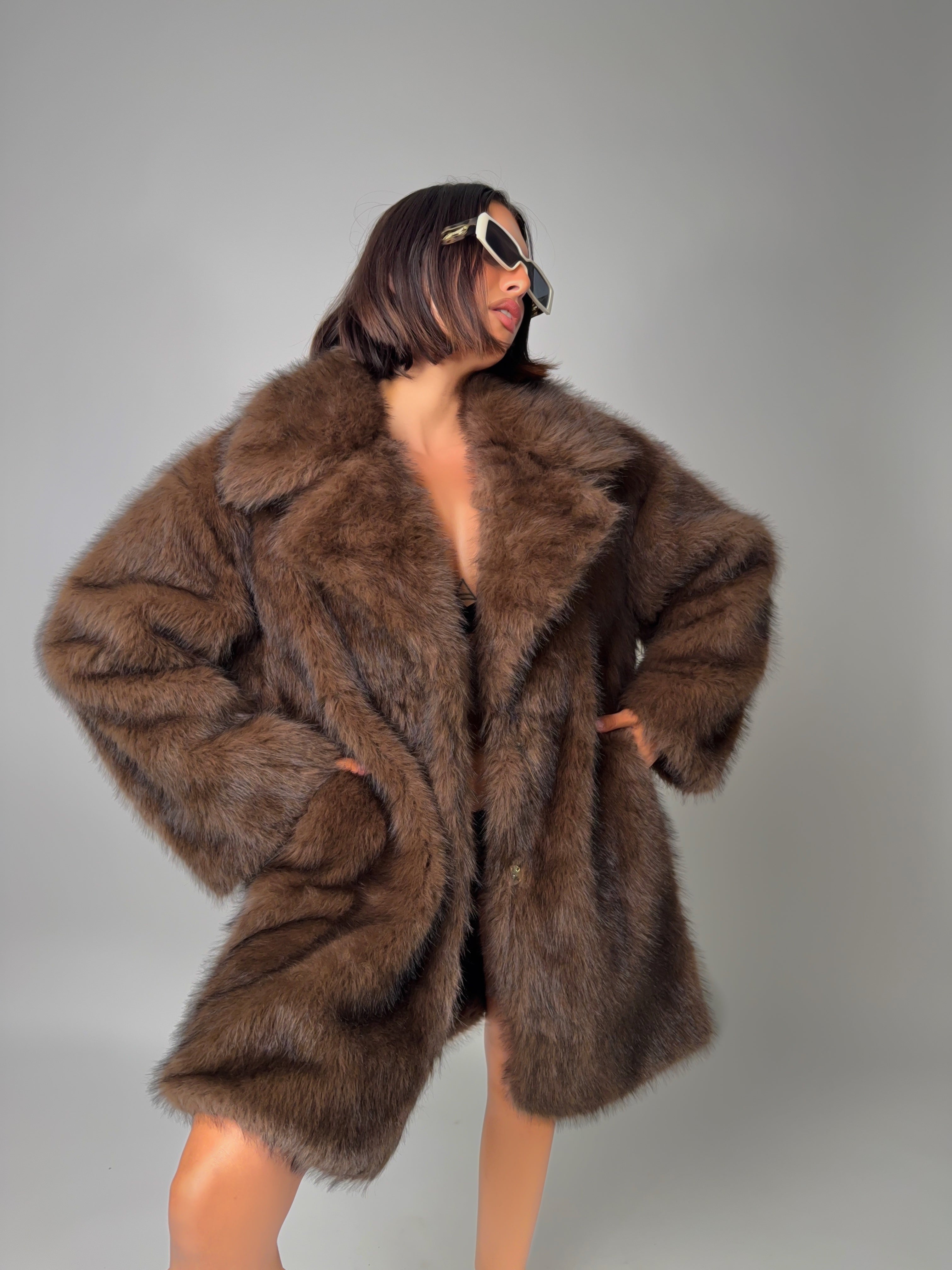 Pelliccia Madison - Brown