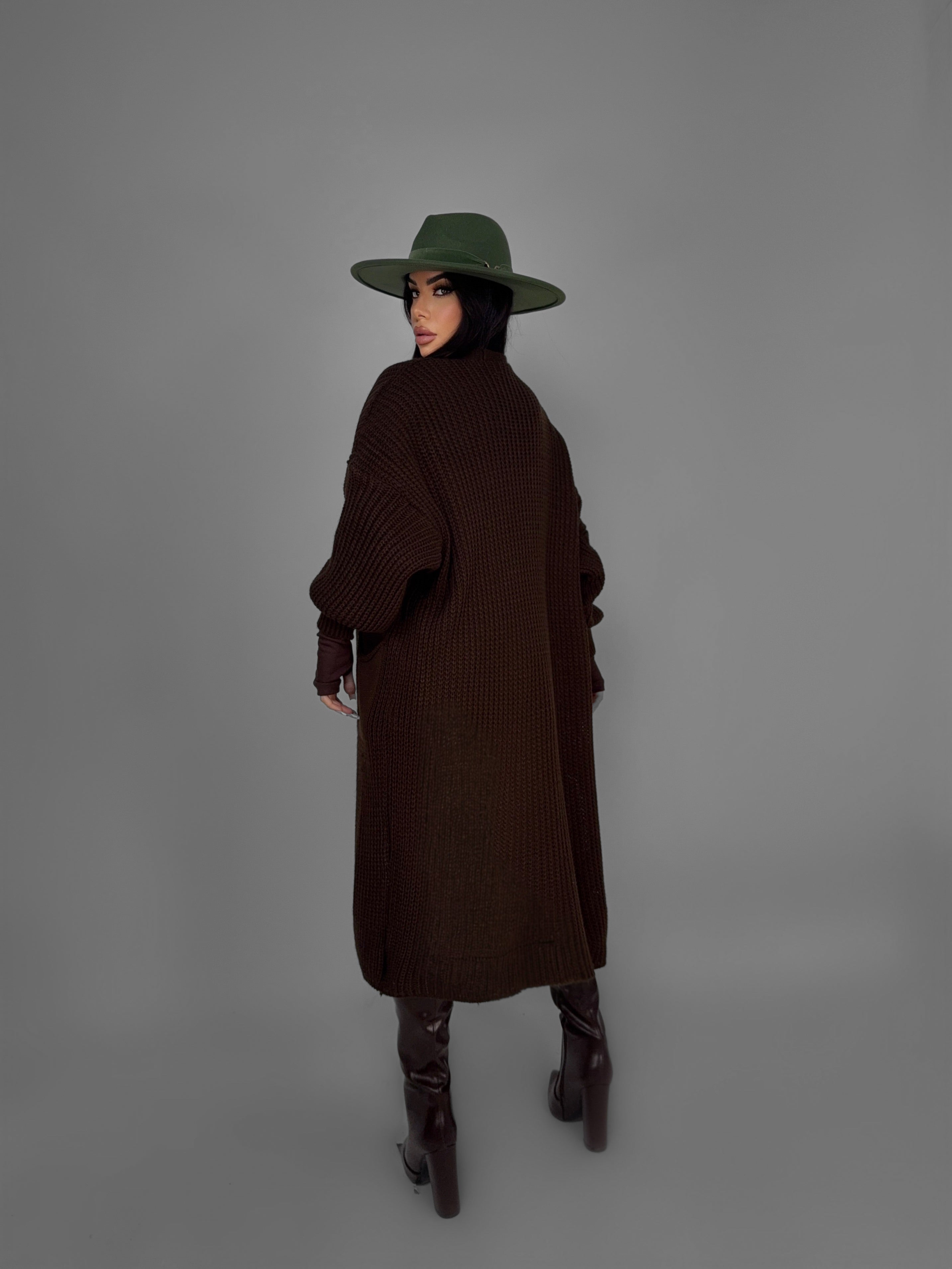 Maxi Cardigan Daily-Brown
