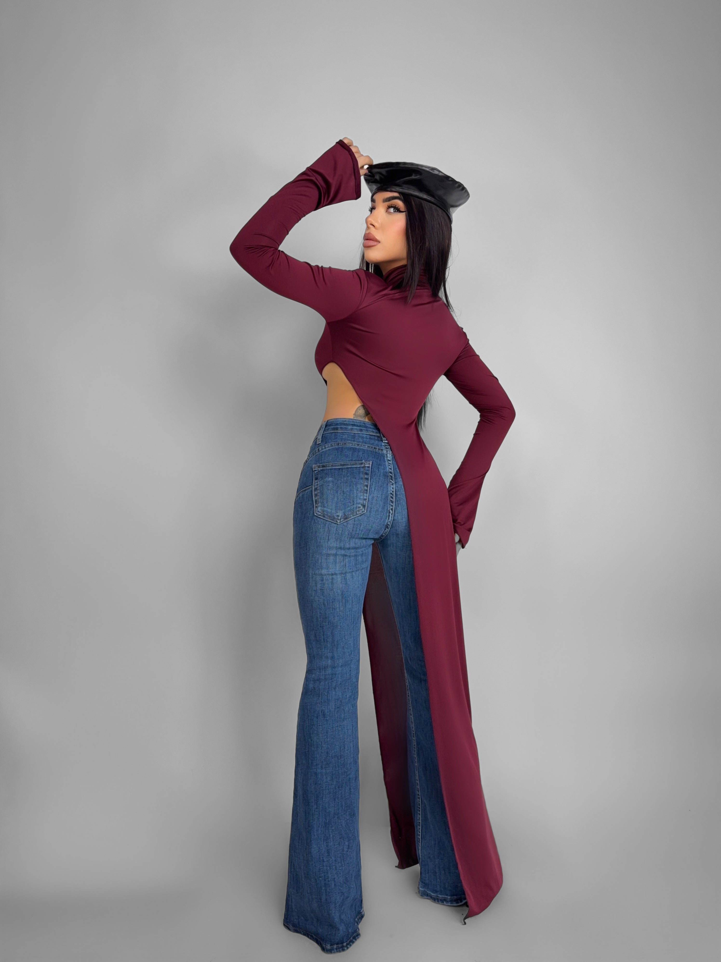 Maglia Asymmetrical - Cherry Red