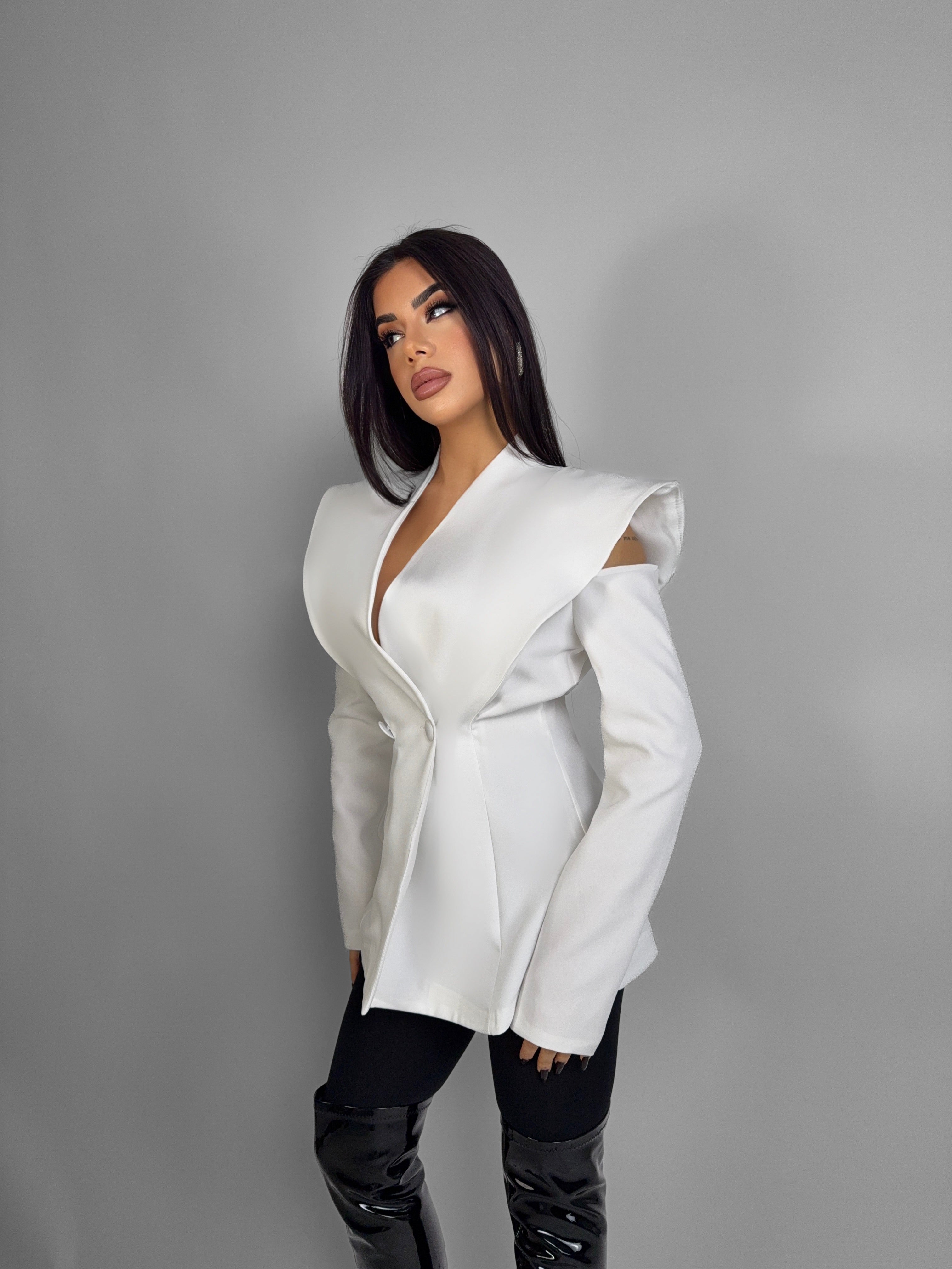 Abito/Giacca Destruttured - White