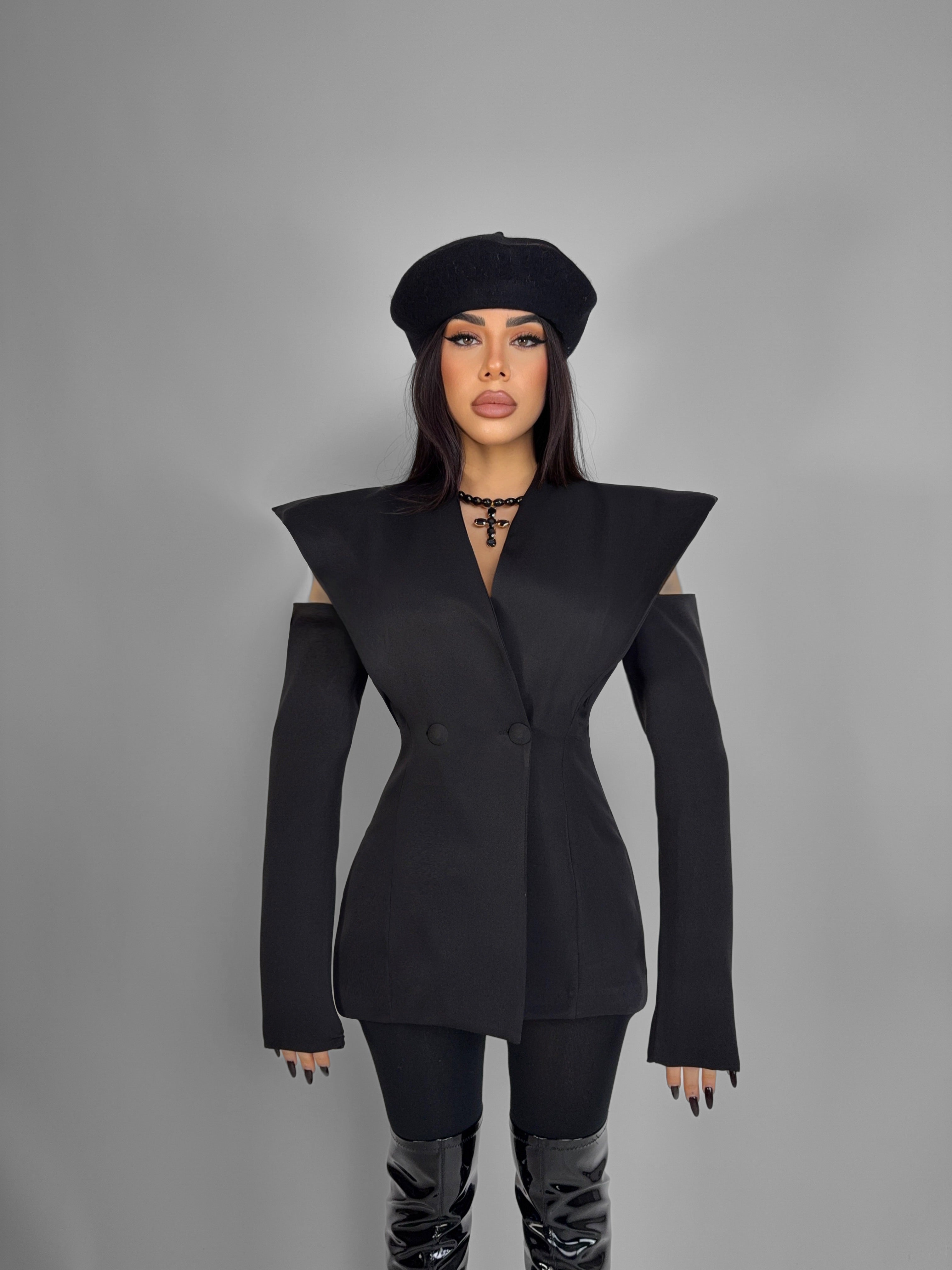Abito/Giacca Destruttured - Black