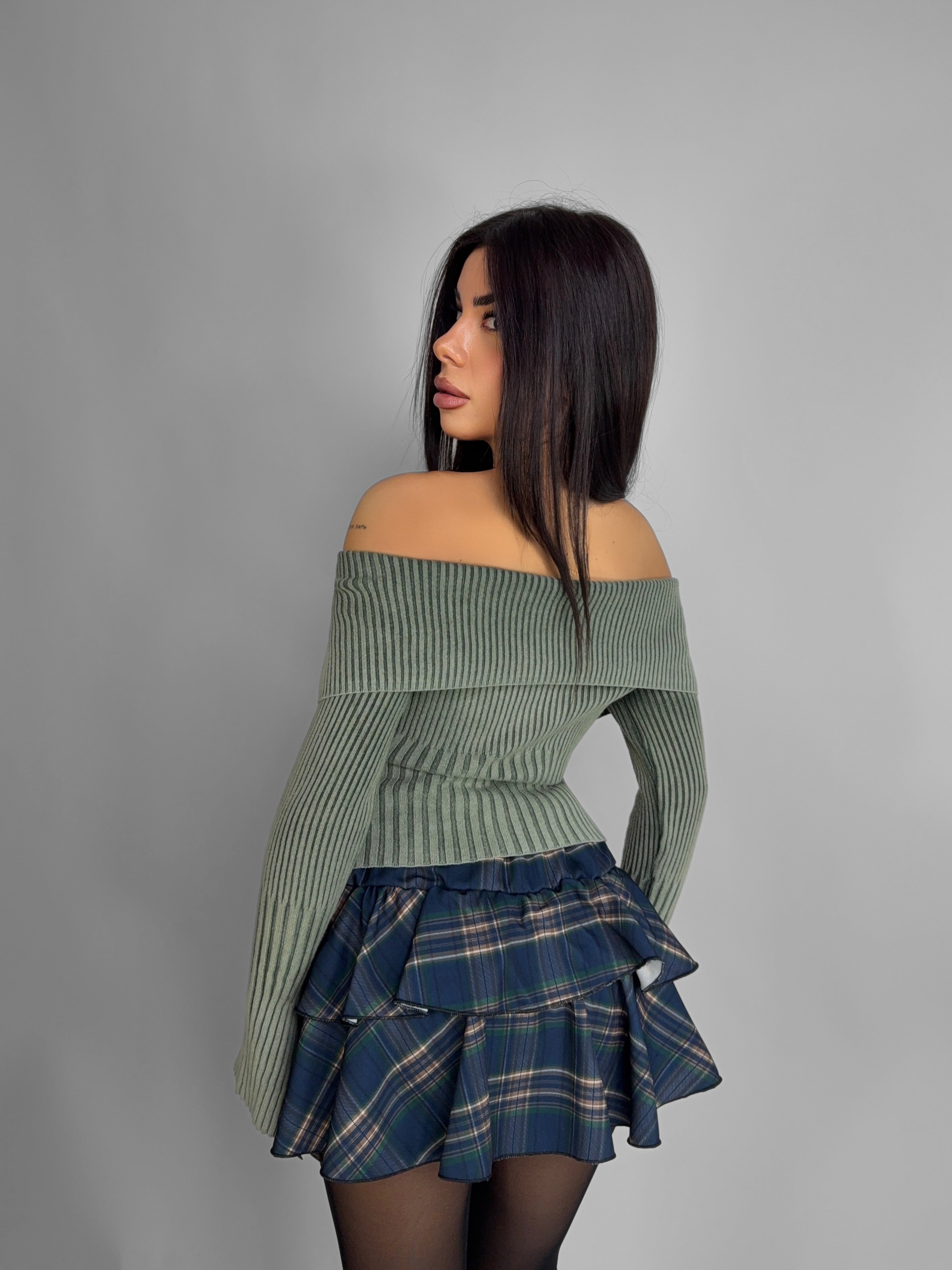 Maglione Zipped Sweather - Green