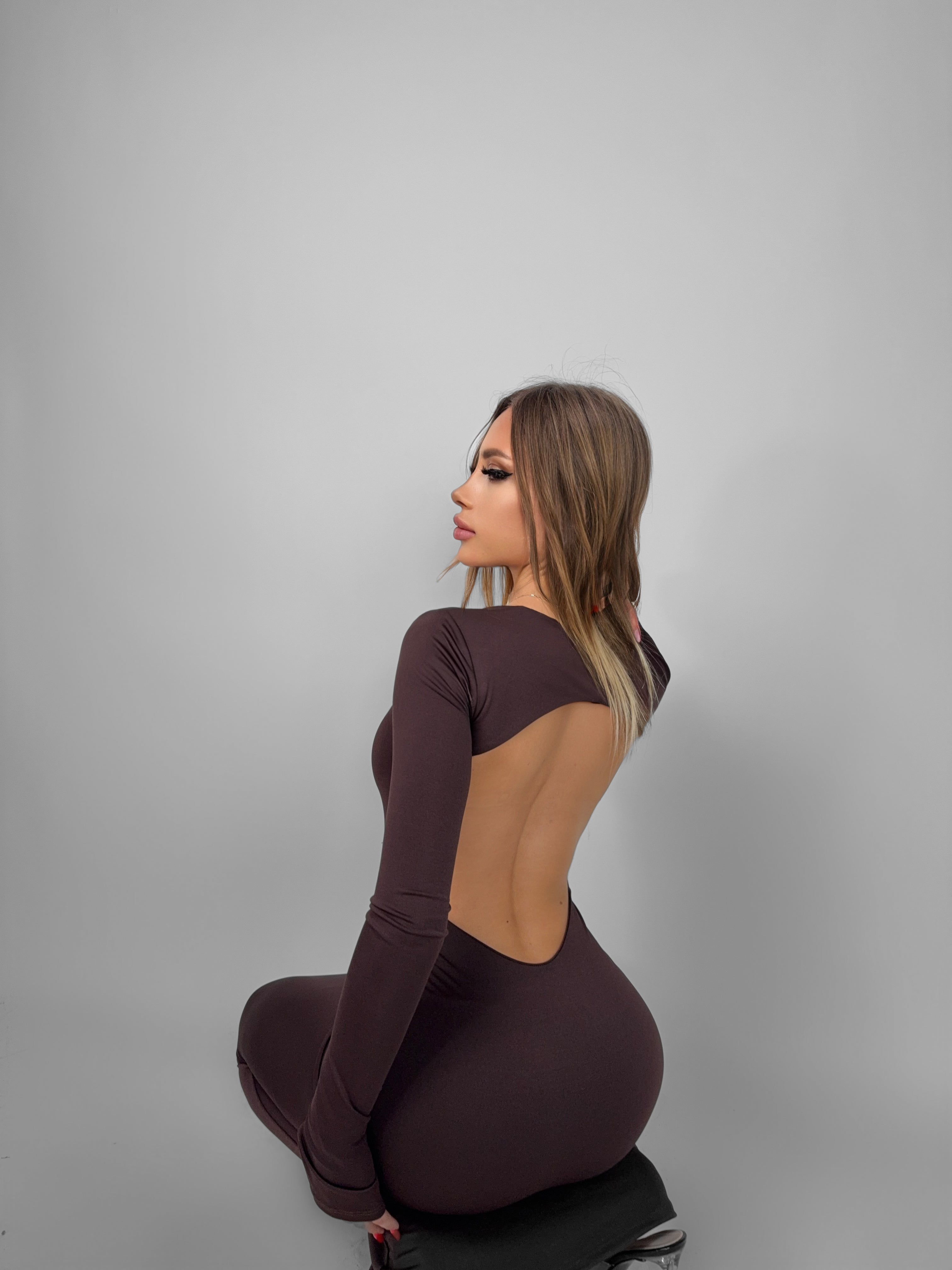 Abito City Glam - Brown