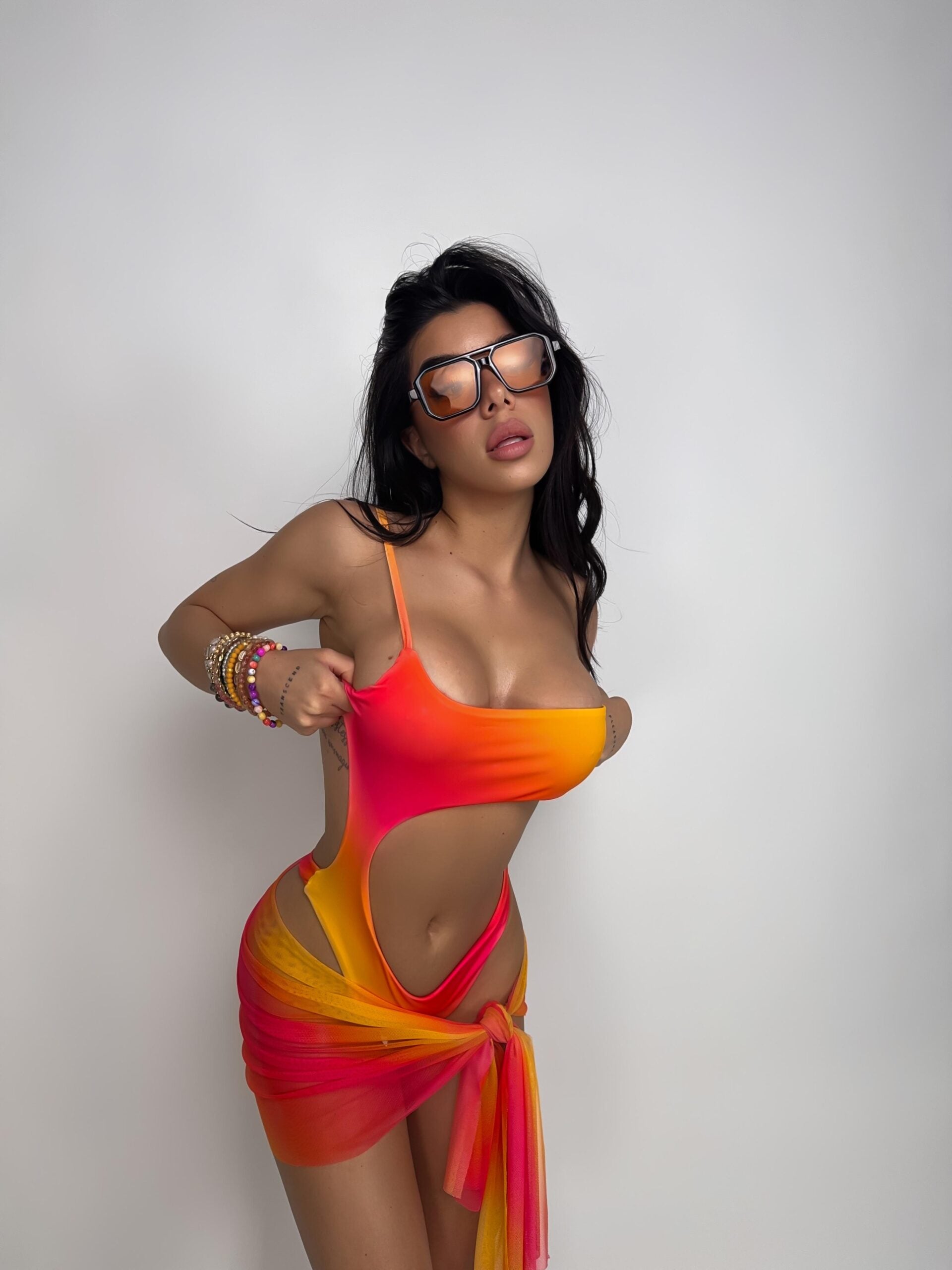 Set costume + gonna Chloe - Arancio
