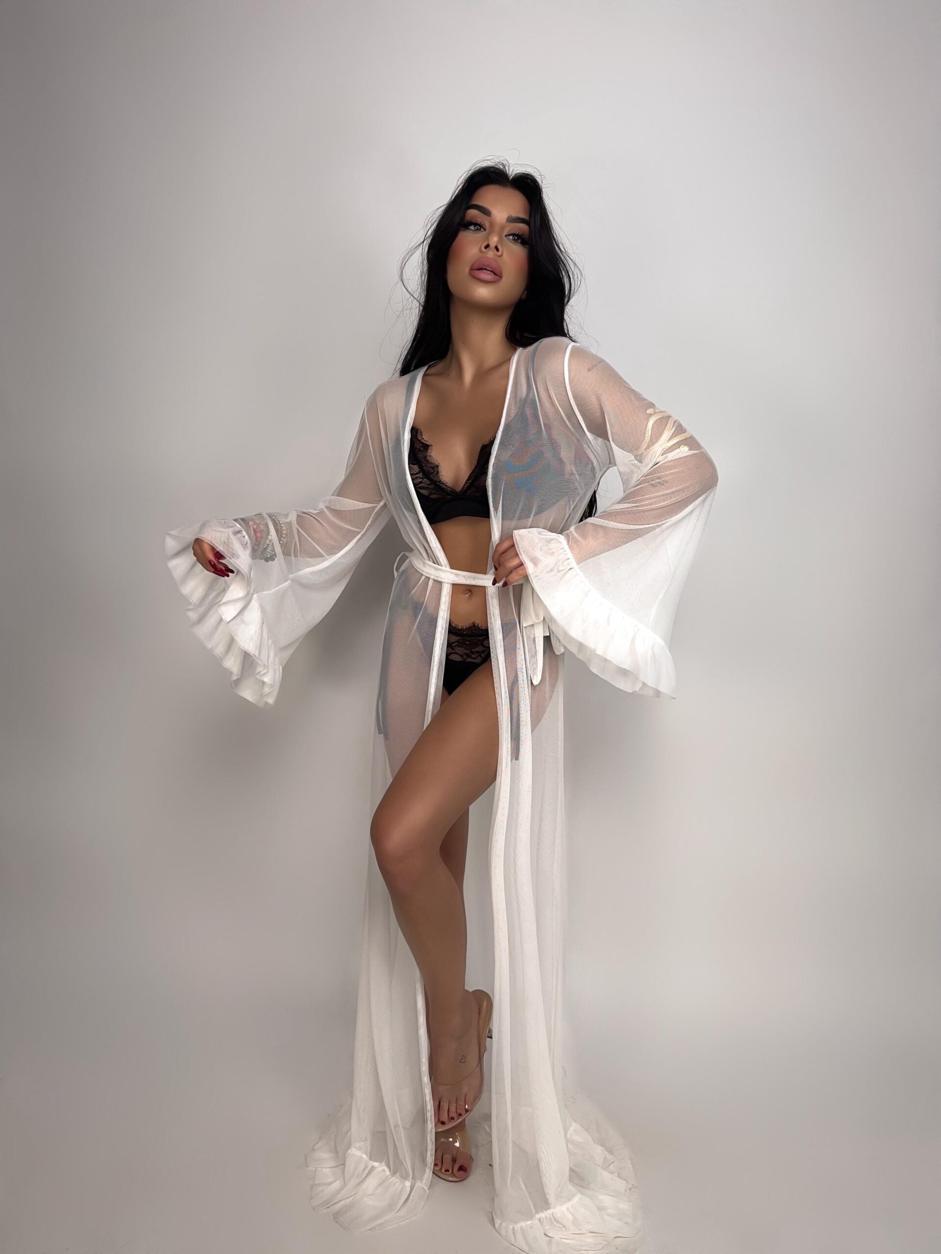 Maxi-Cardigan Isabel - Bianco