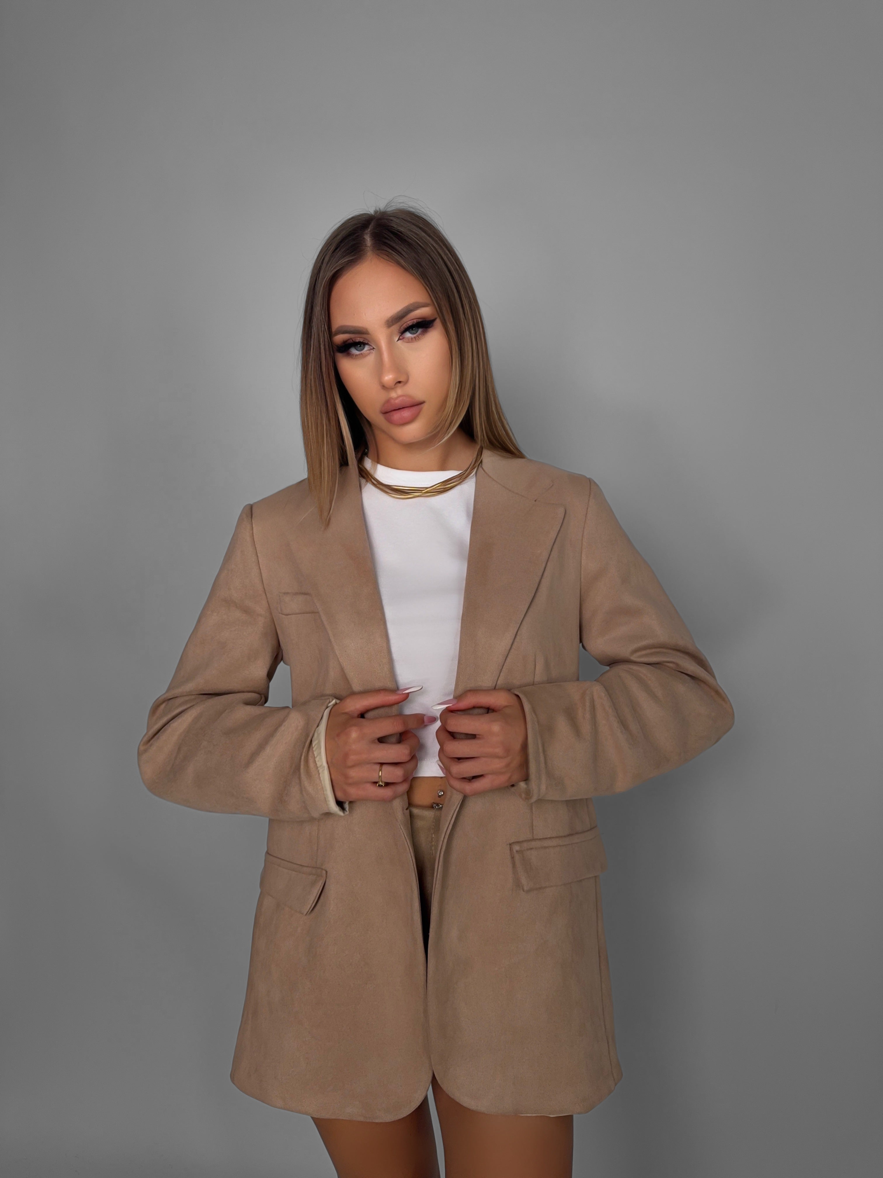 Giacca Blazer Suede