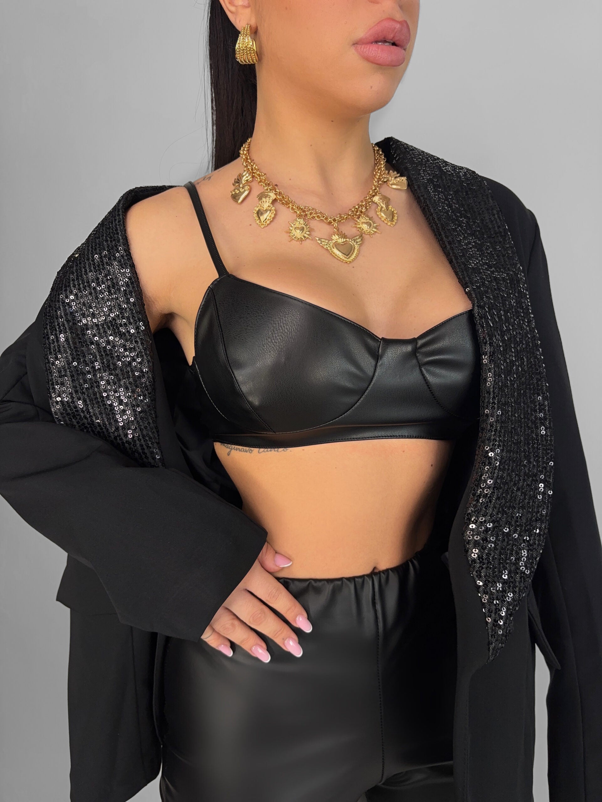 Top Bra Leather