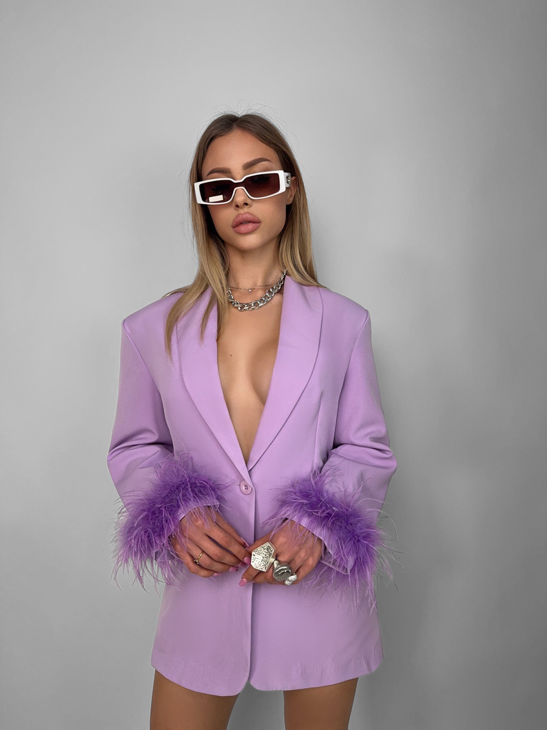 Abito/Giacca Bratz Feathers - Lilla
