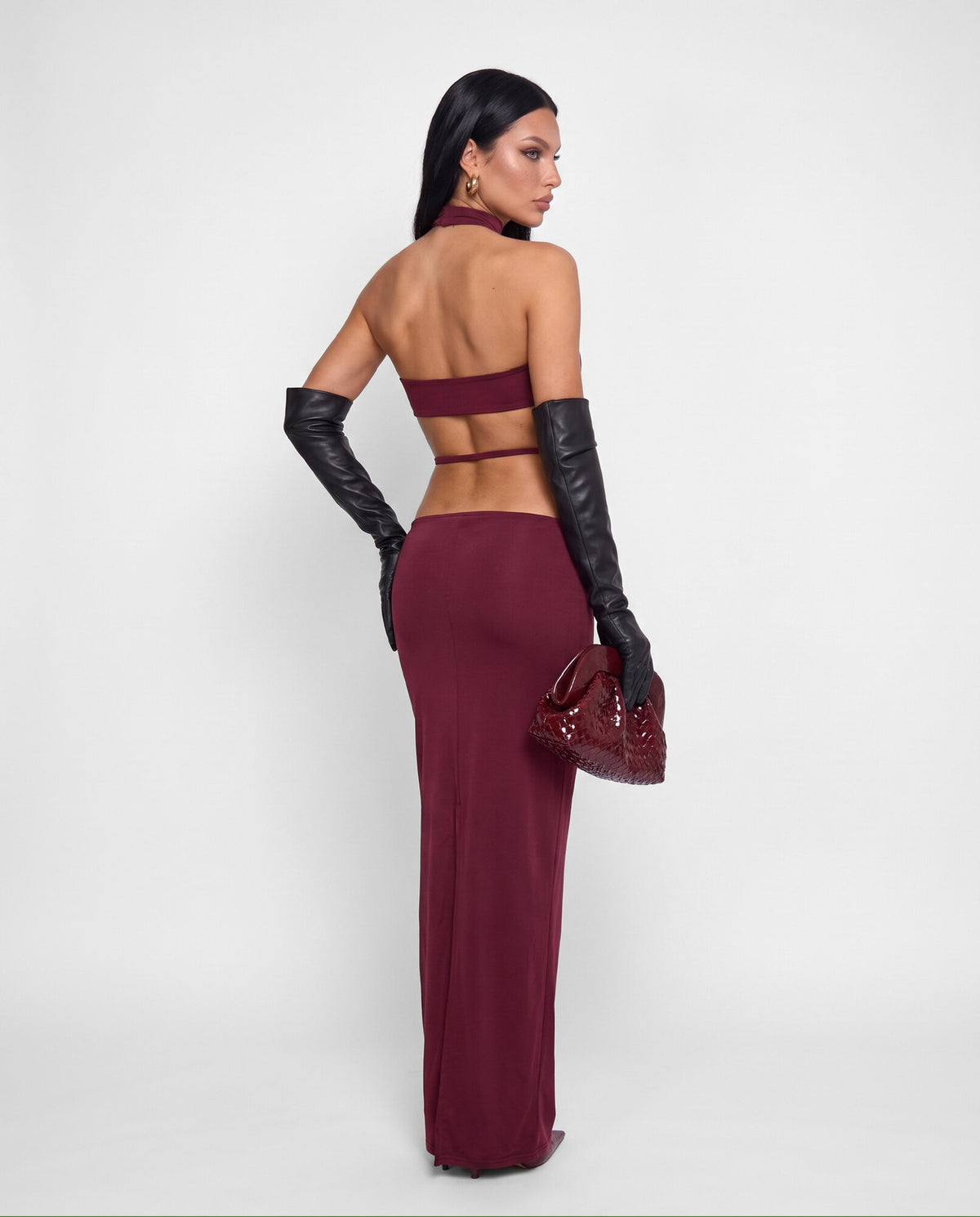 Abito Cut Out-Cherry Red