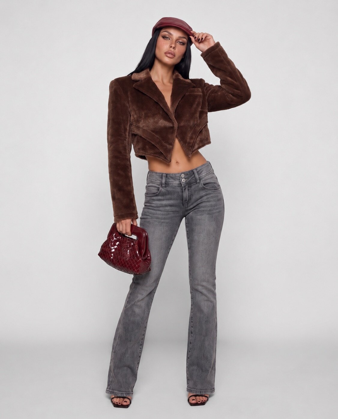 Total Look Fur Slate