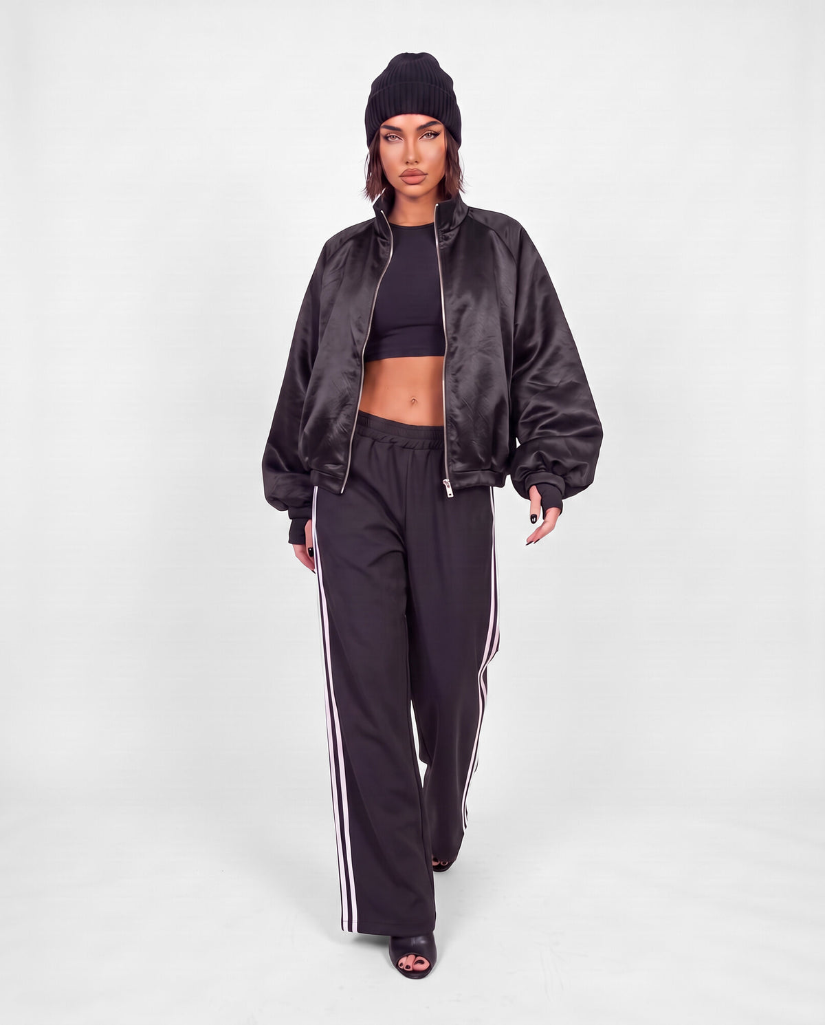 Total Look Side Stripe-Black