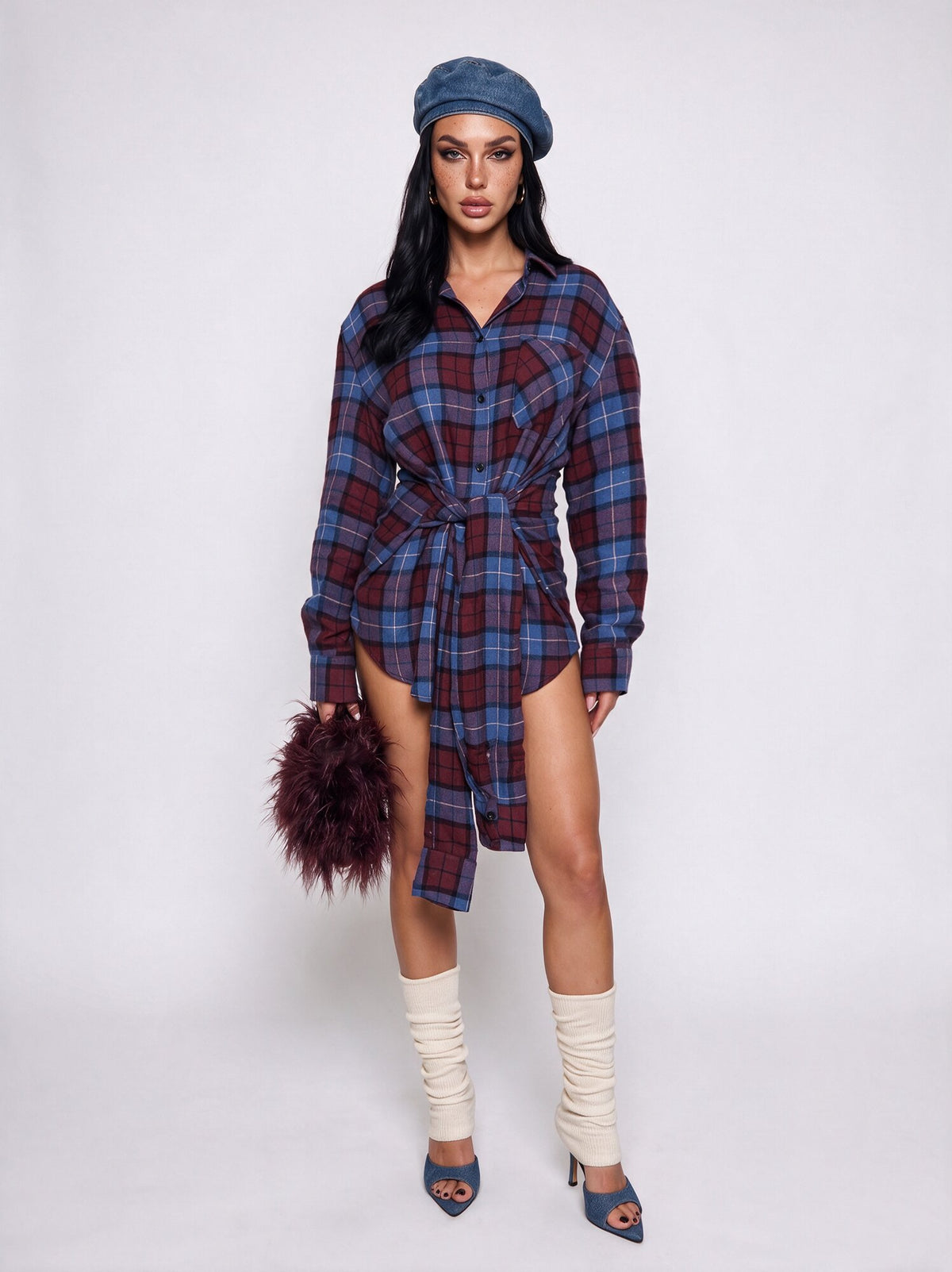 Abito Blue Tartan