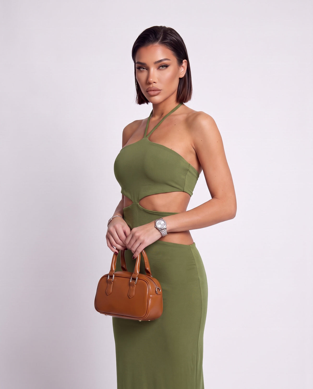 Abito Cut Out-Green