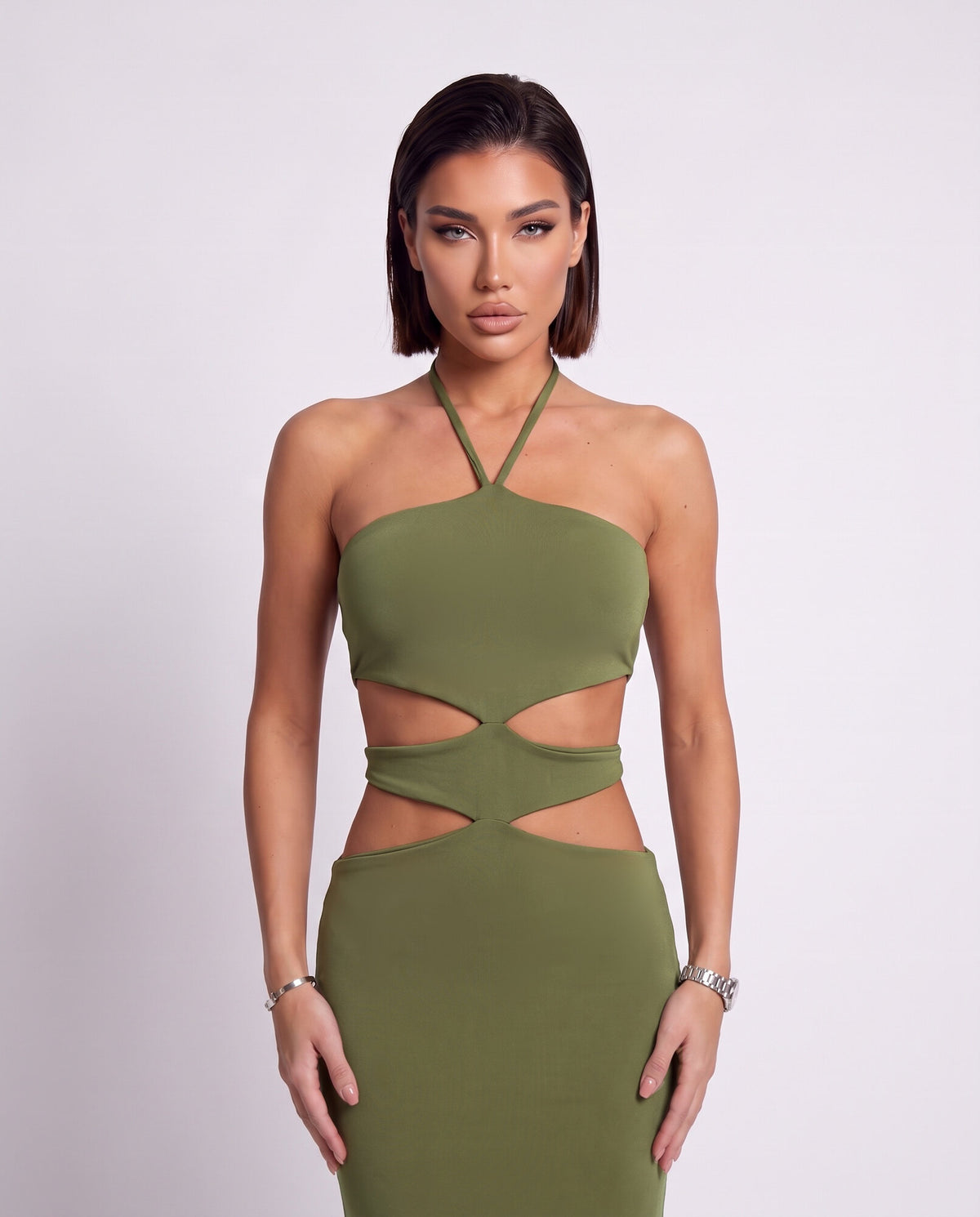 Abito Cut Out-Green