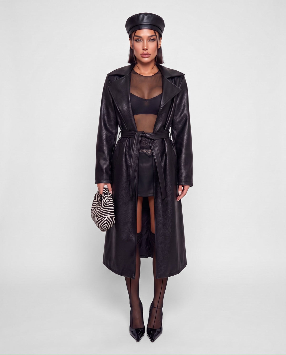 Total Look Lace Waist Black
