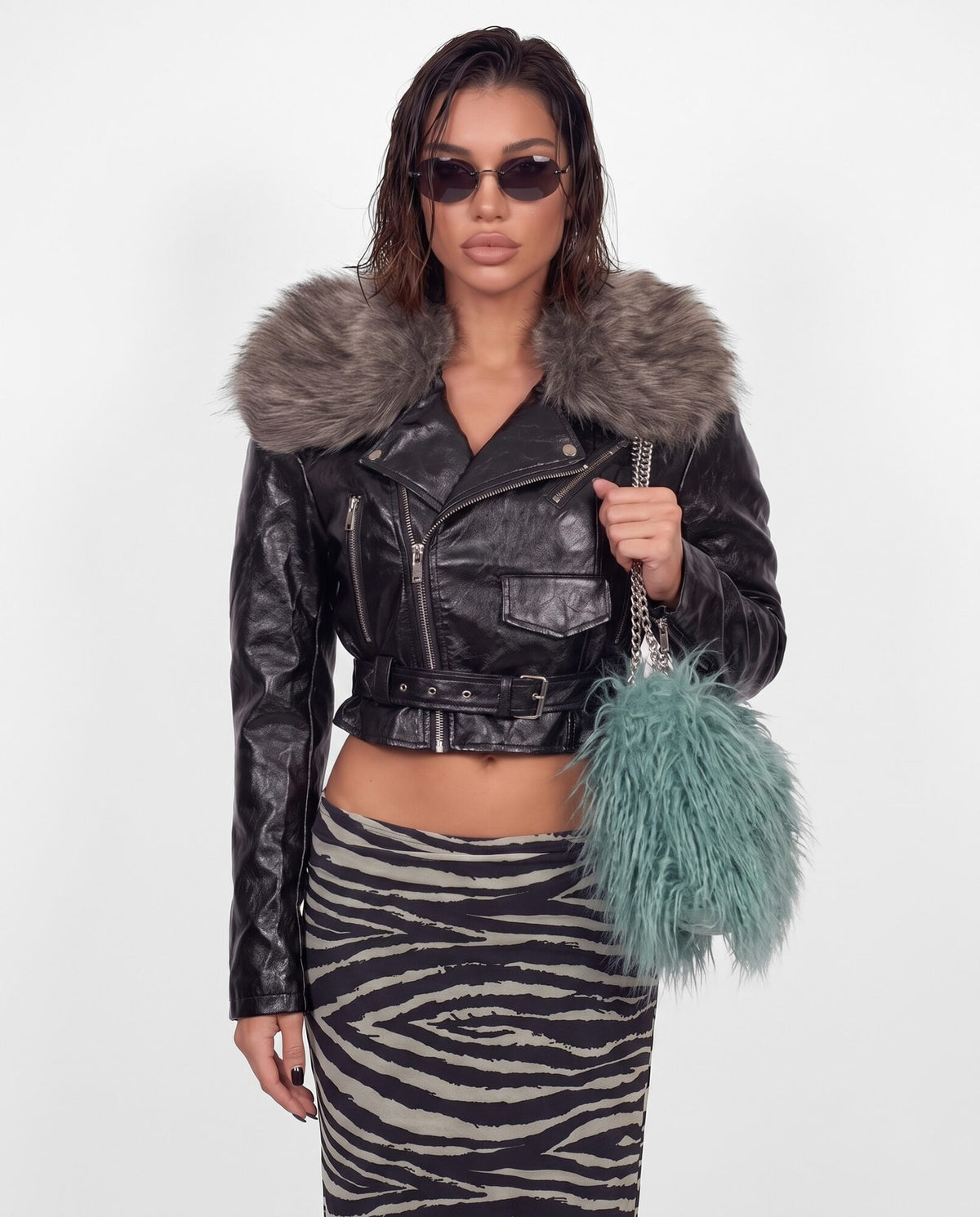 Chiodo Fur Collar-Black