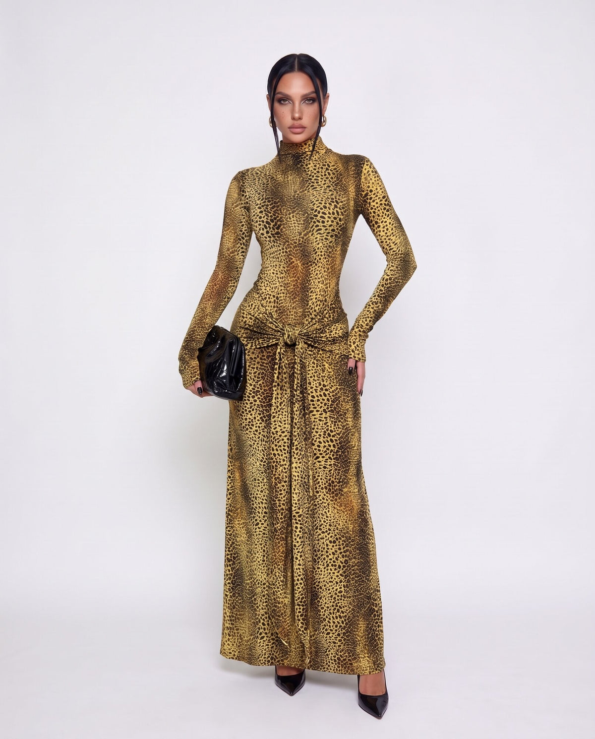 Abito Golden Leopard