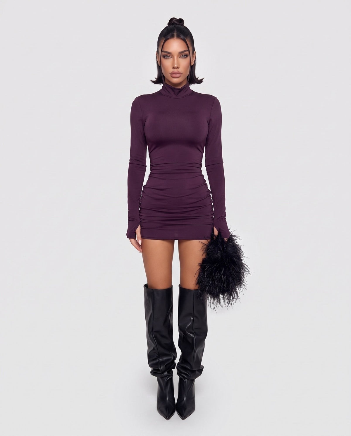 Abito Pure Line-Purple