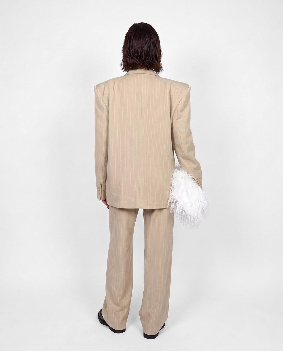 Total Look Pinstripe Beige