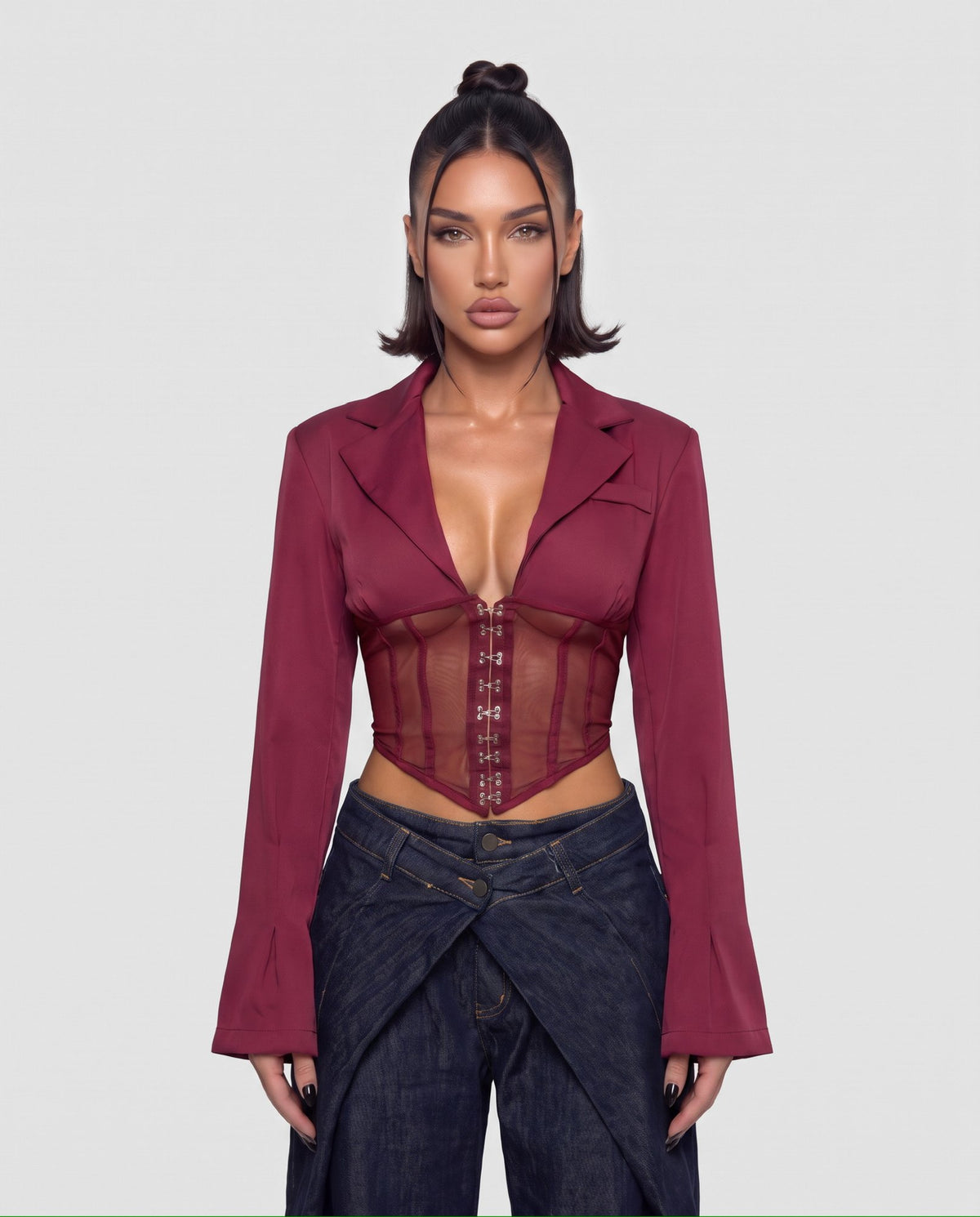 Top Sweet Bustier-Cherry Red