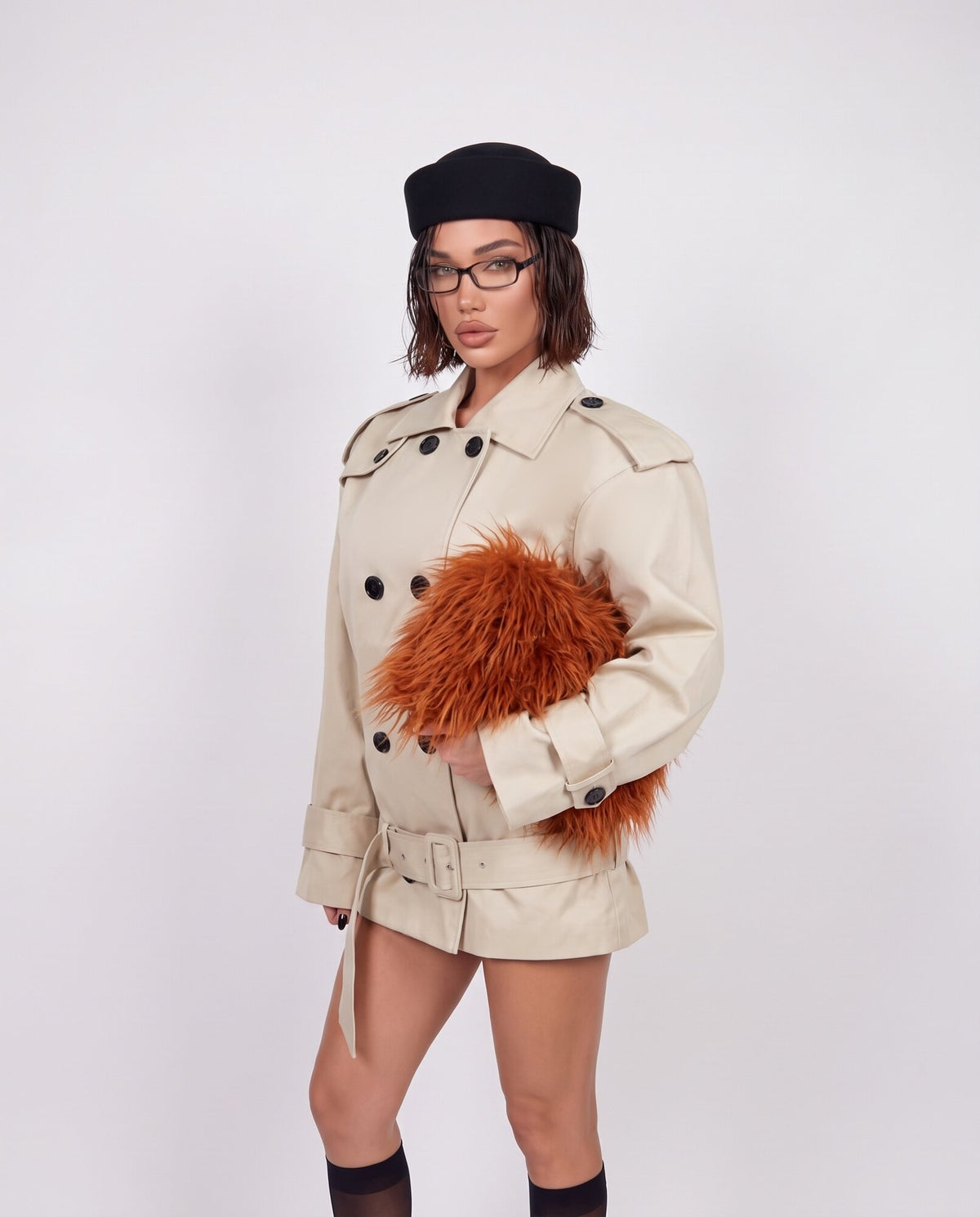 Trench Short Classic-Beige