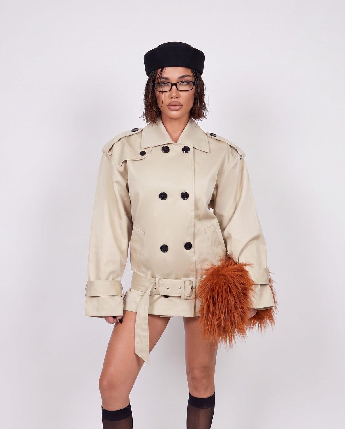 Trench Short Classic-Beige