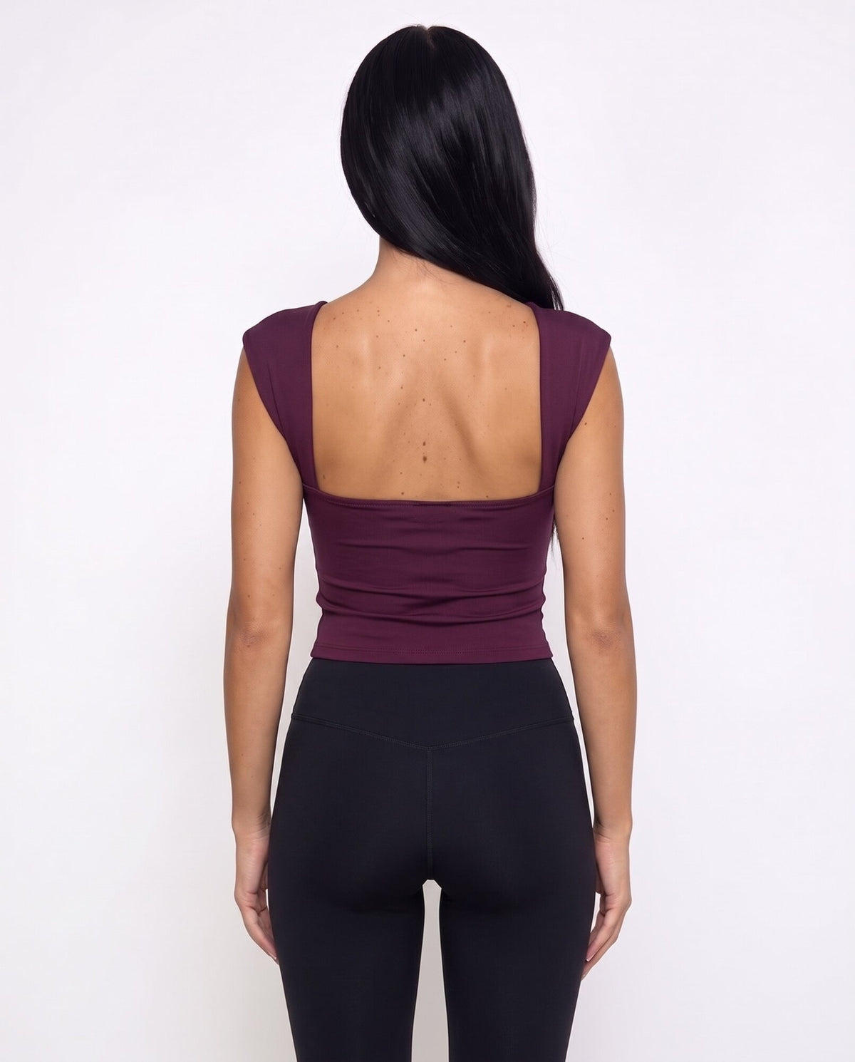 Maglia Square Neck-Wine