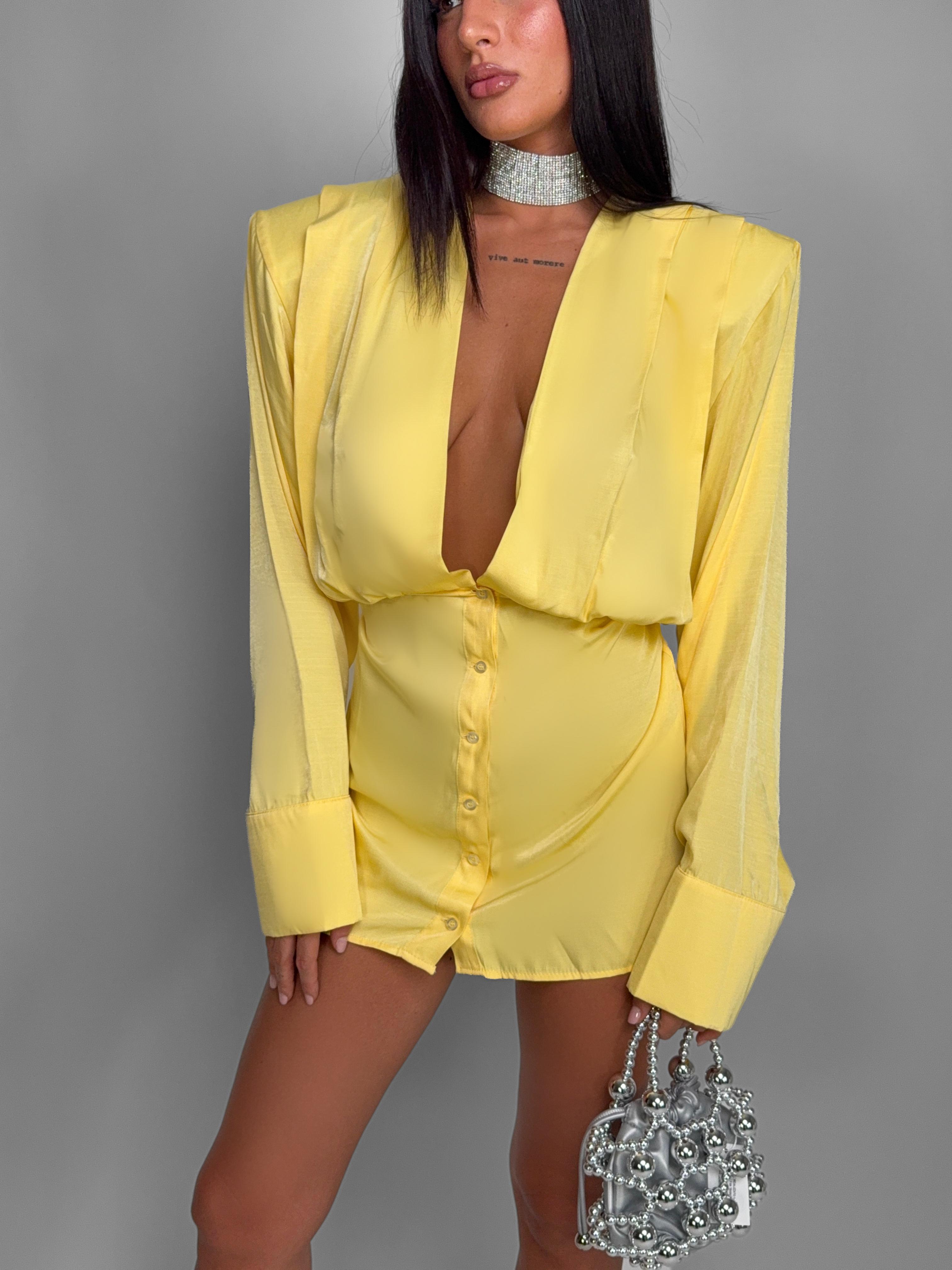 Abito Structured Shirt-Yellow