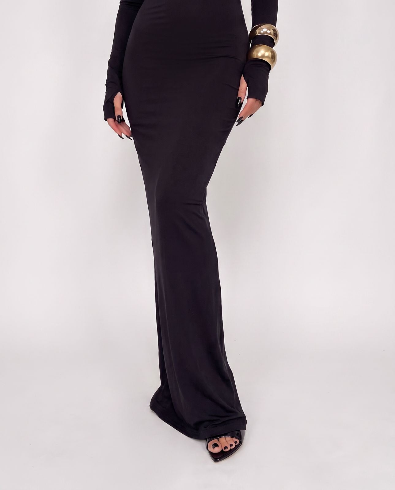 Luxe Off-Black Dress