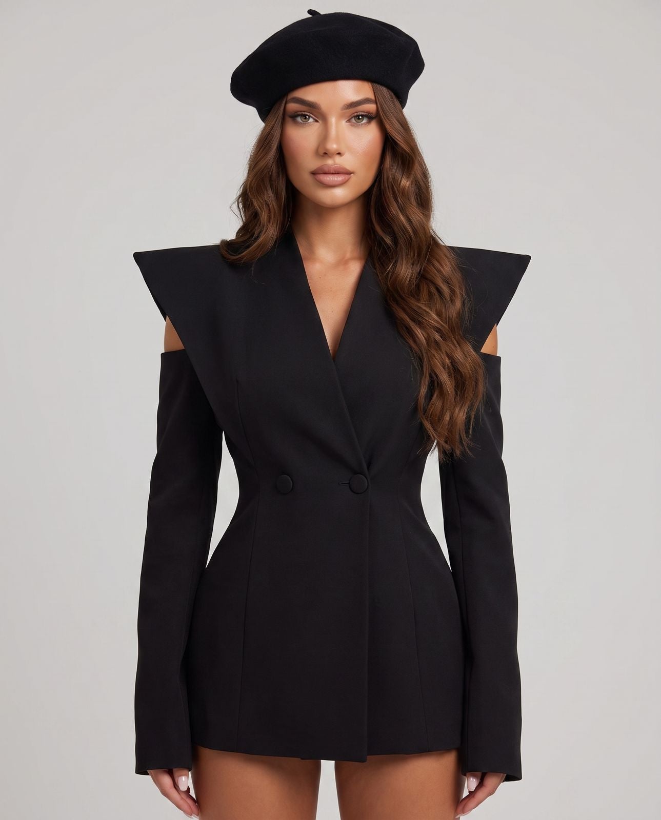 Destructured Dress/Jacket - Black