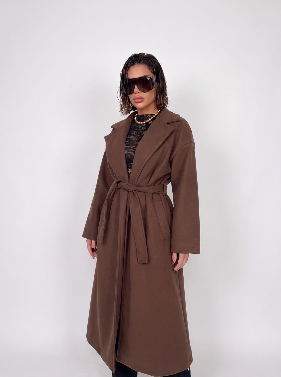 Cappotto Wrap - Brown
