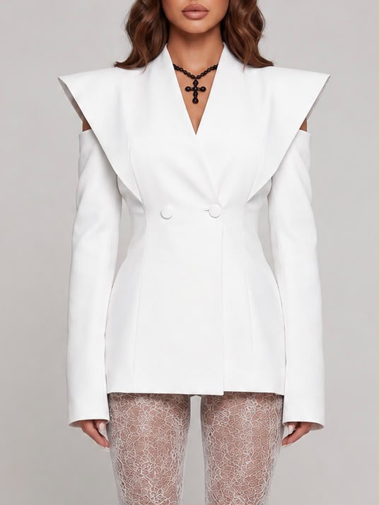 Deconstructed Dress/Jacket - White