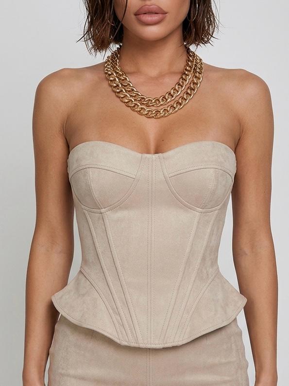 Top Suede Mood - Beige