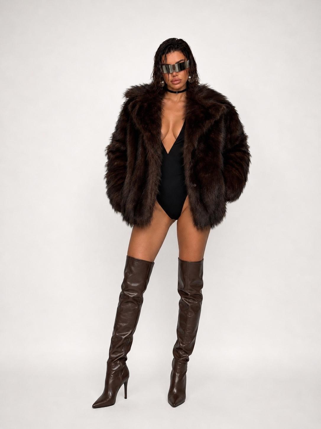 Pelliccia Selena - Brown