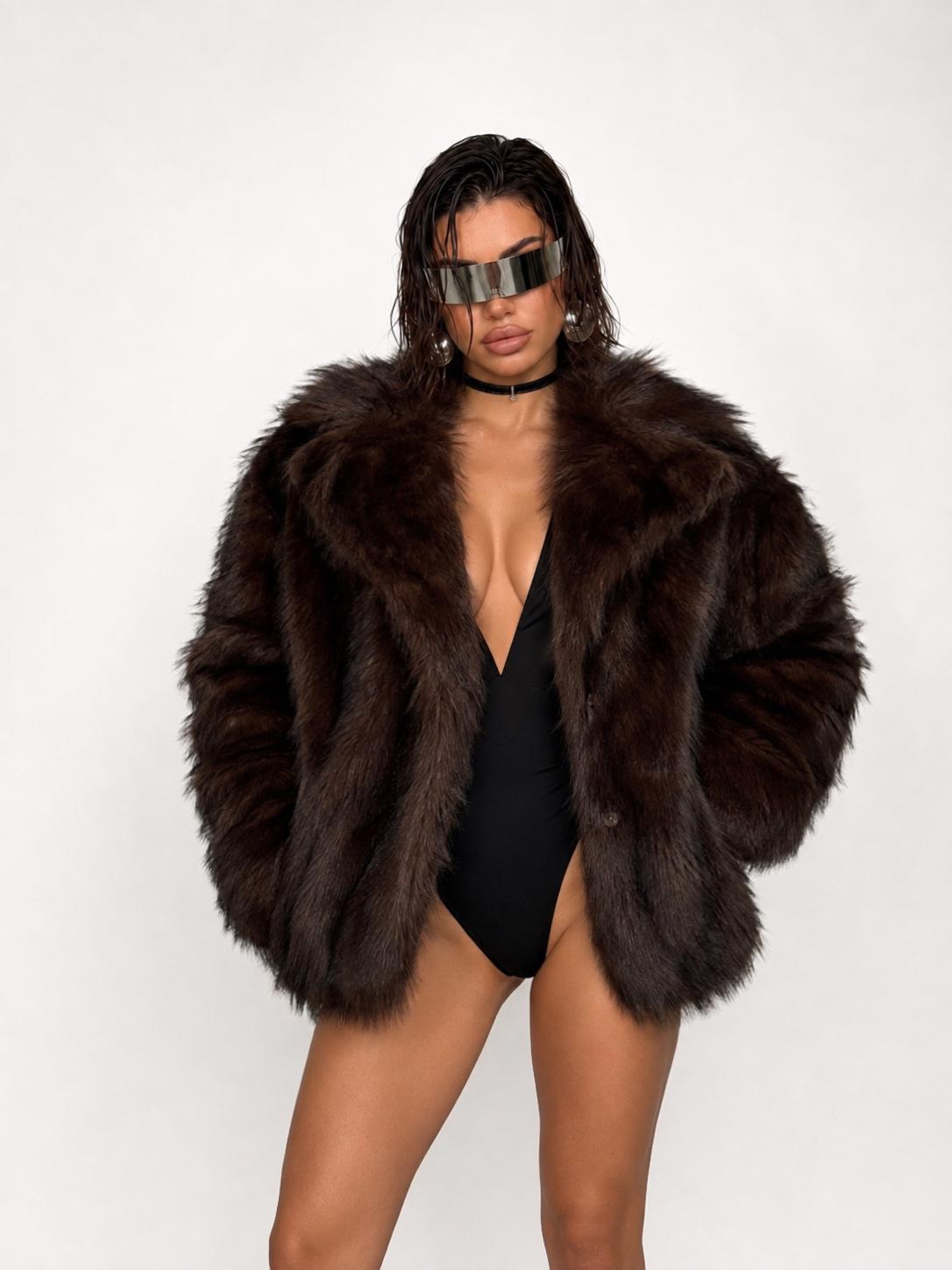 Pelliccia Selena - Brown