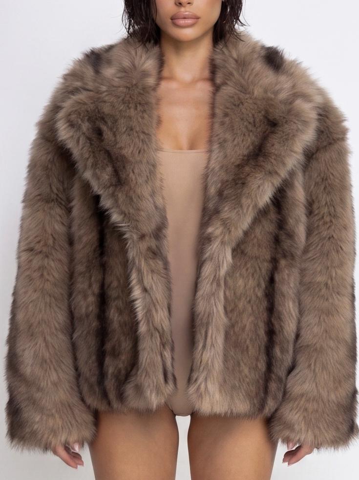 Pelliccia Loren - Camel