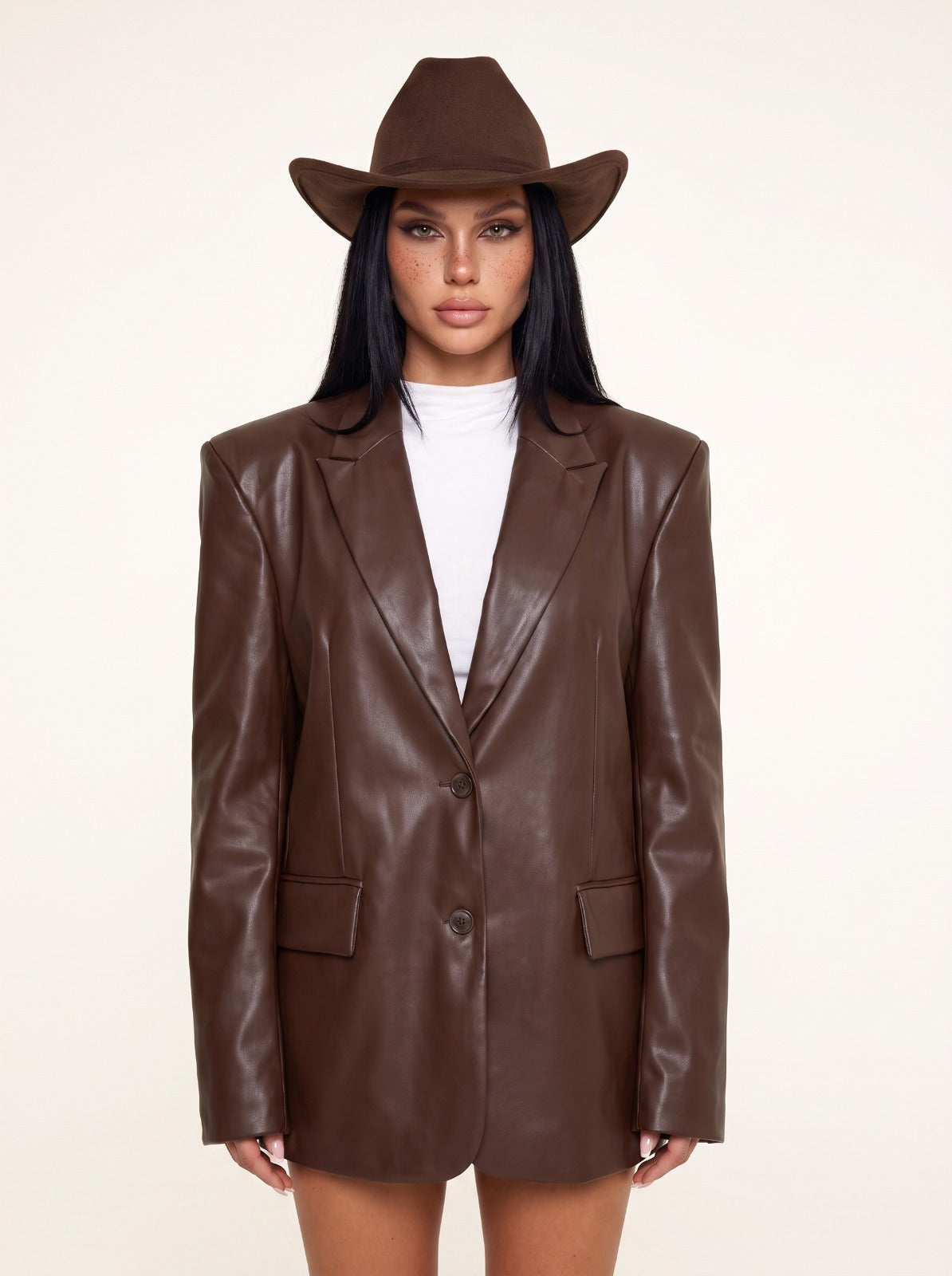 Leather Jacket - Brown
