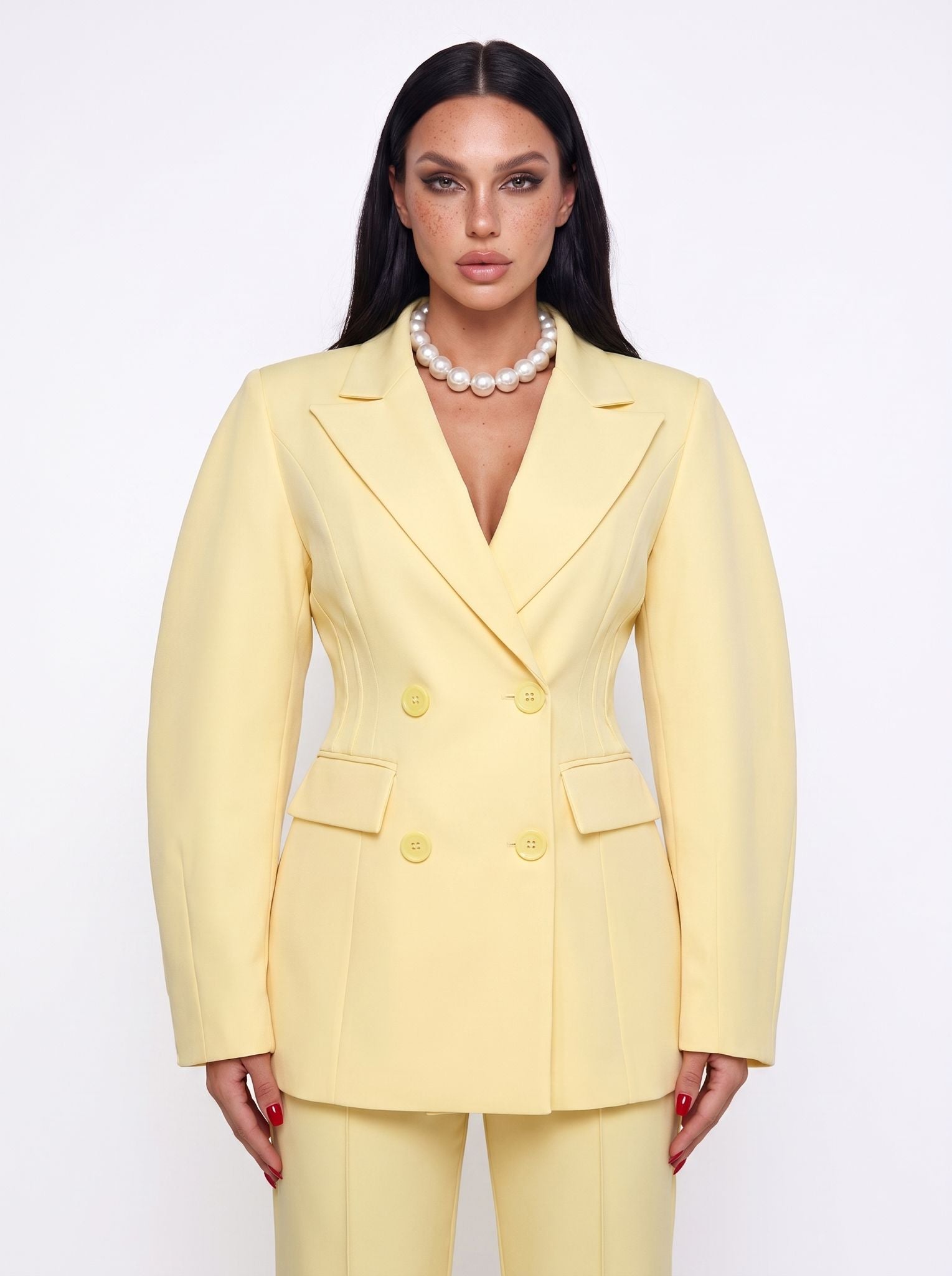 Completo Double Breasted-Yellow