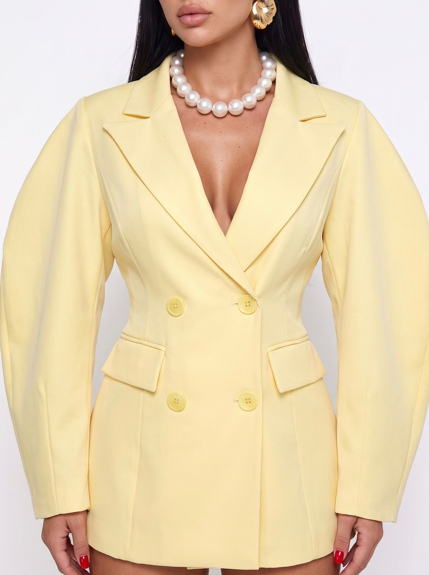 Completo Double Breasted-Yellow