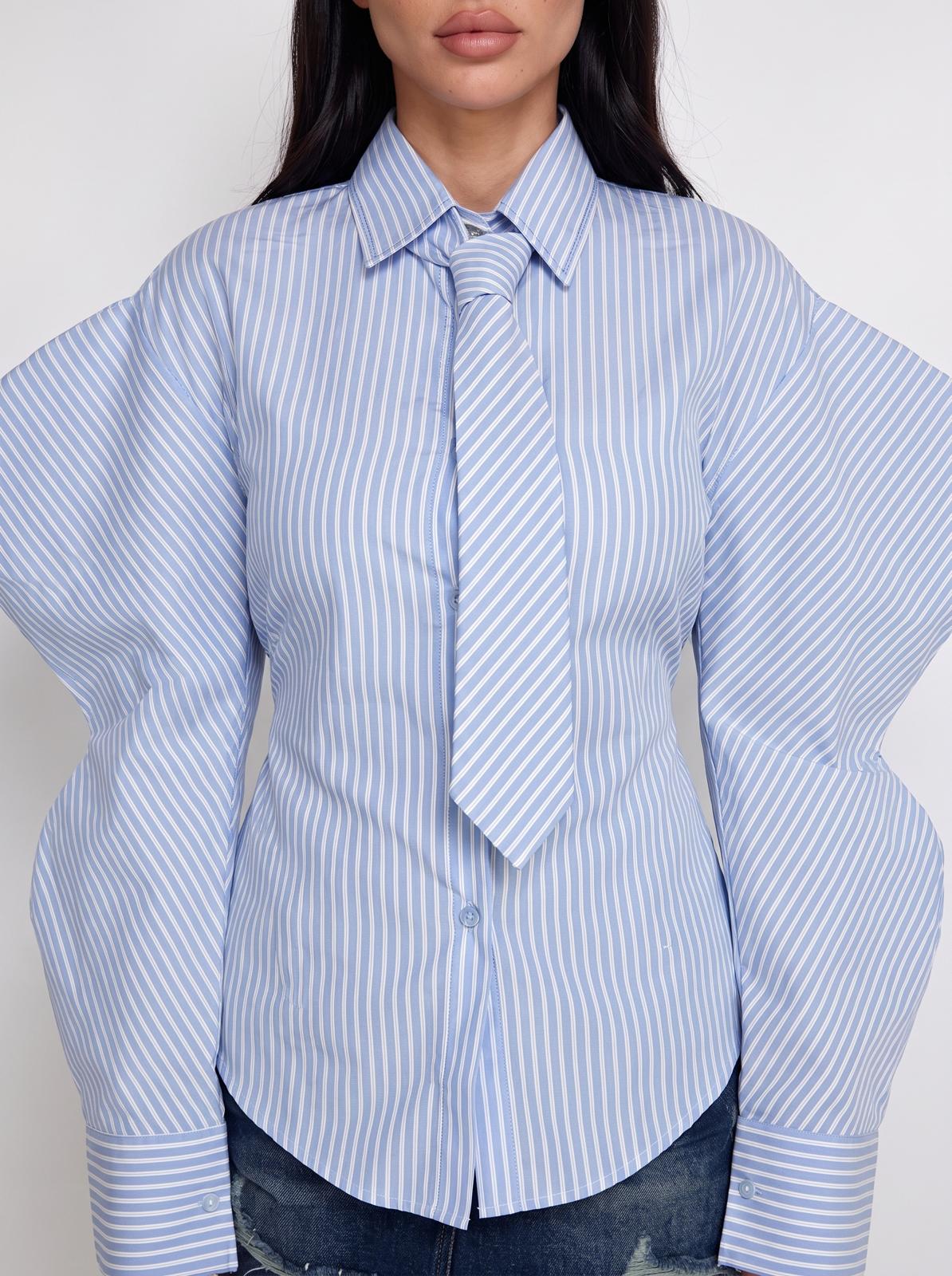 Camicia Tie Up-Light Blue