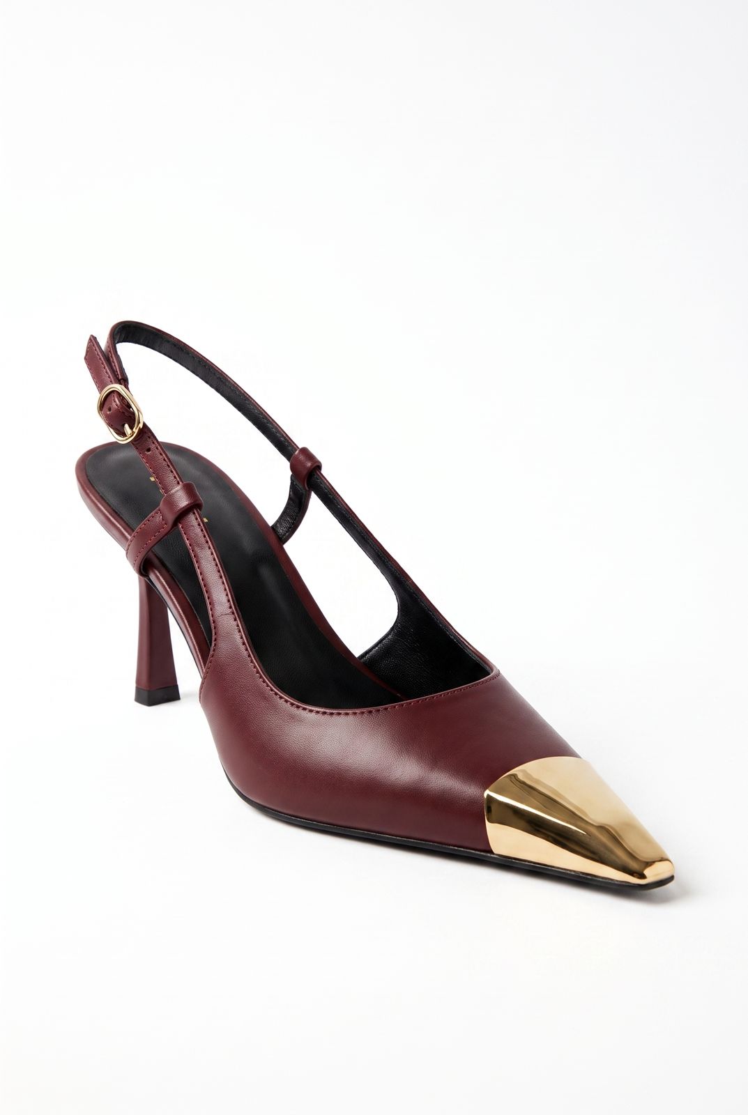Decollete Gold Cap-Cherry Red