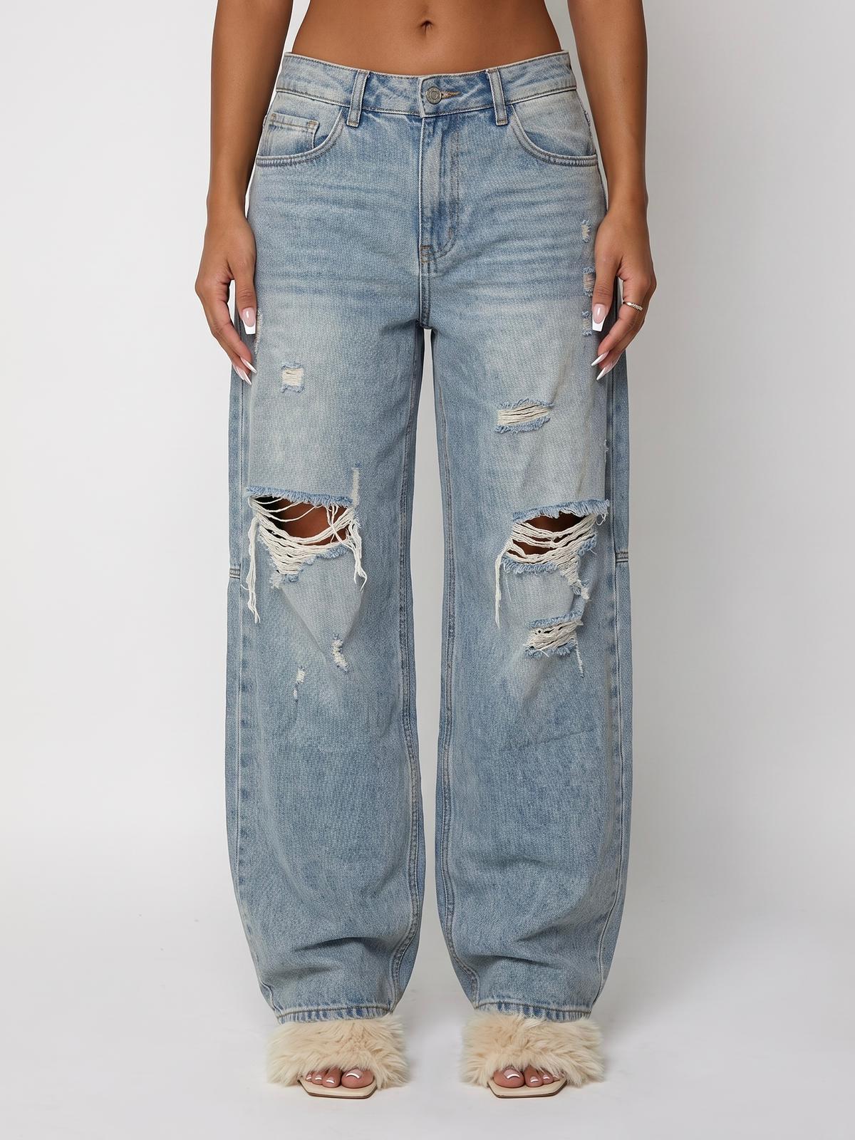 Jeans Faded Wave