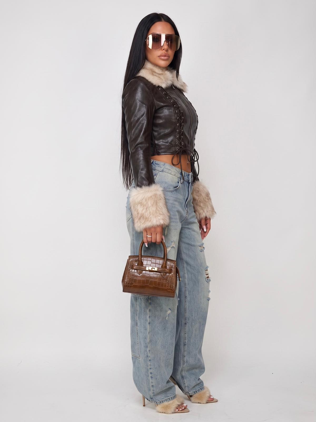Jeans Faded Wave