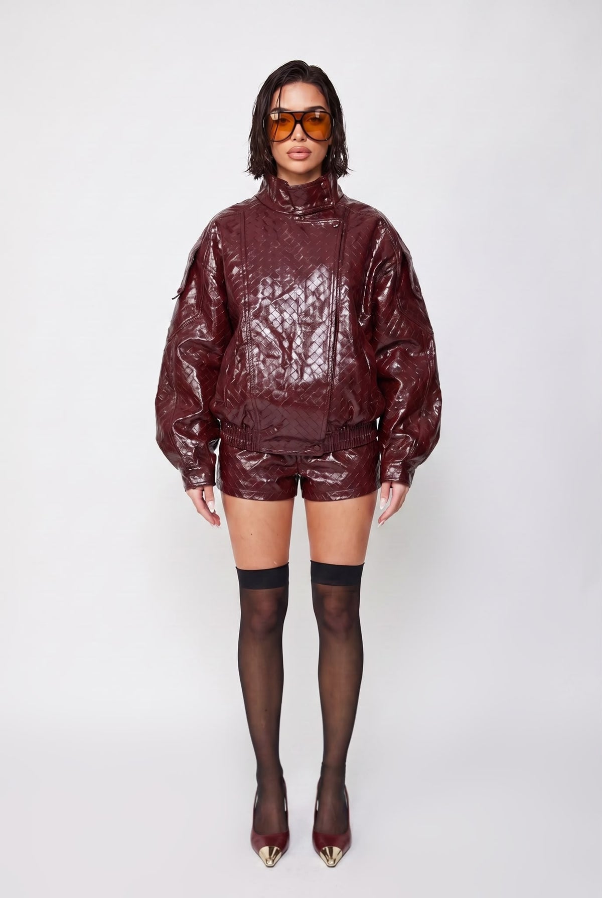 Bomber Austin-Cherry Red