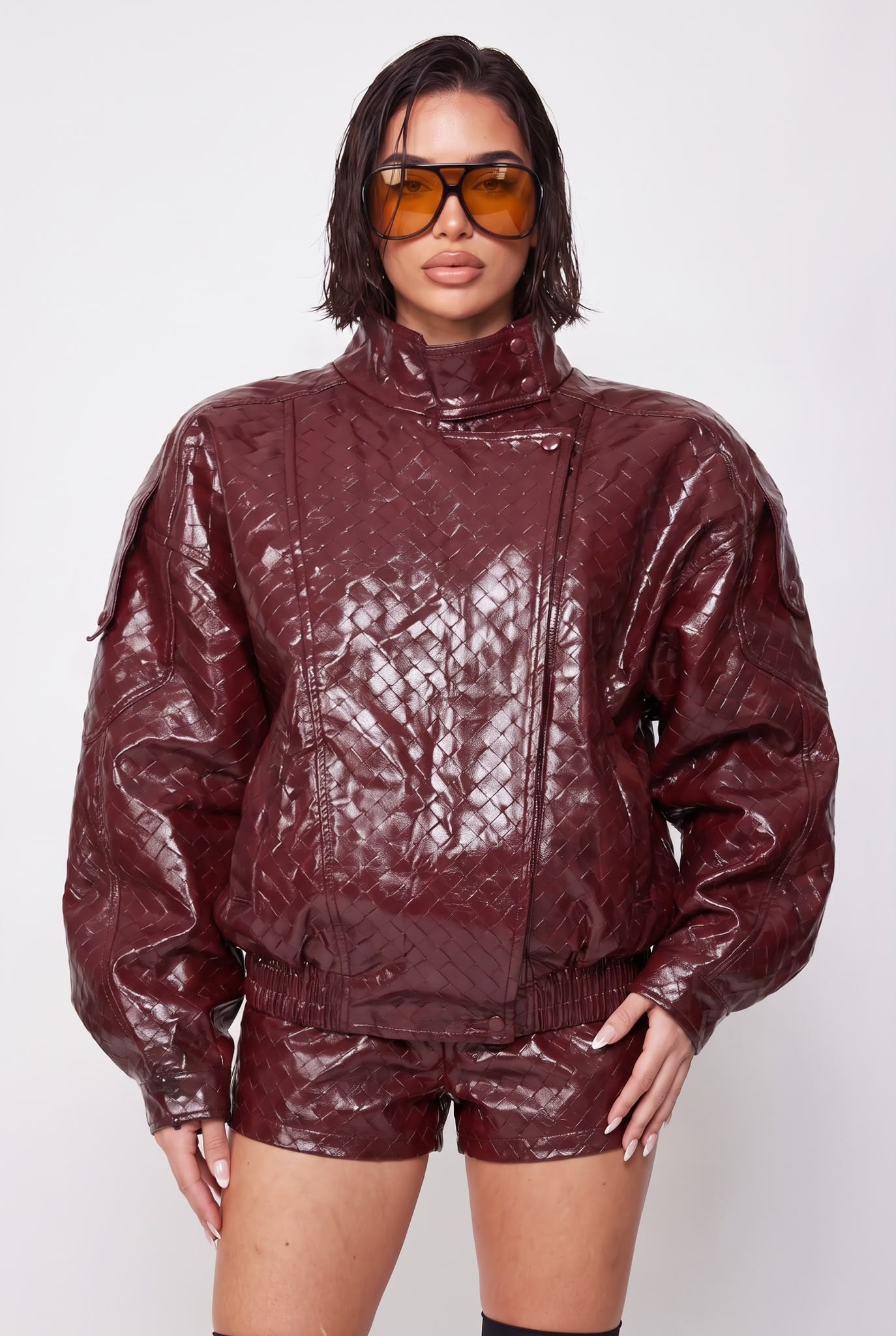 Bomber Austin-Cherry Red