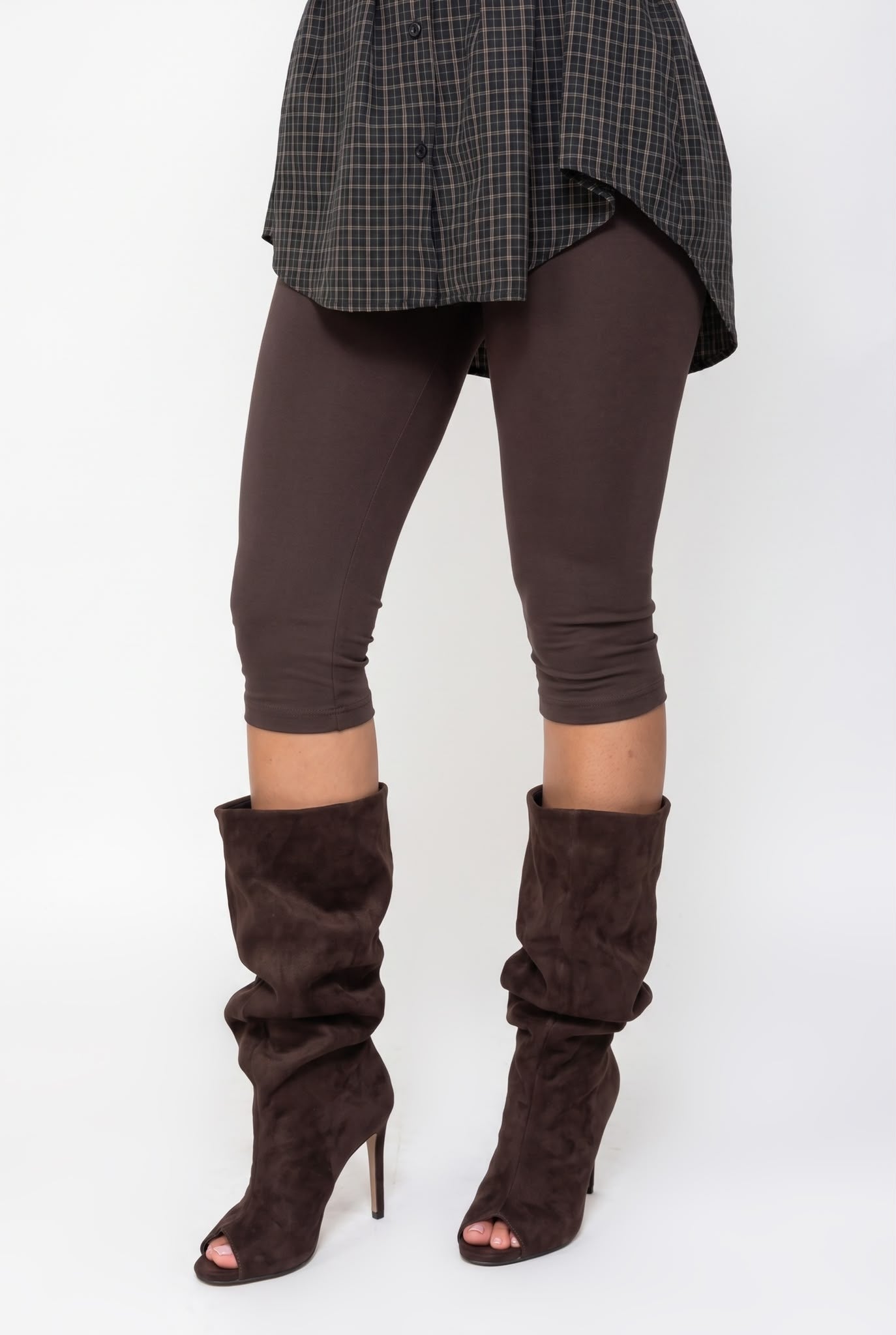 Leggings Pinocchietto-Brown