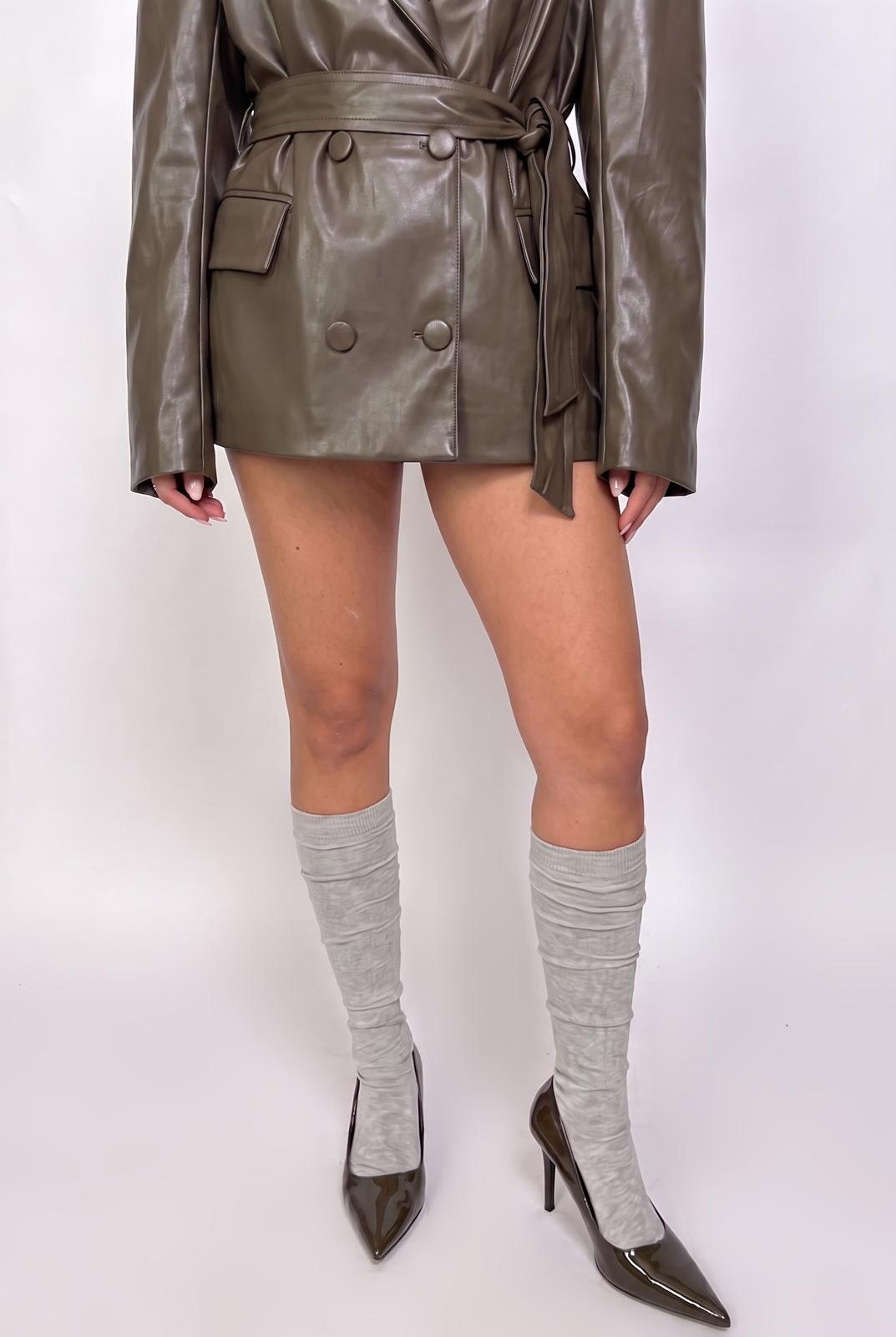 Giacca Leather Doll-Green