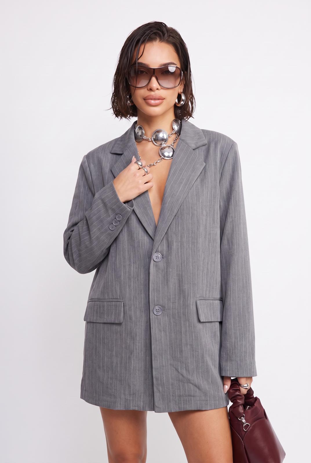 Blazer Office Babe-Grey