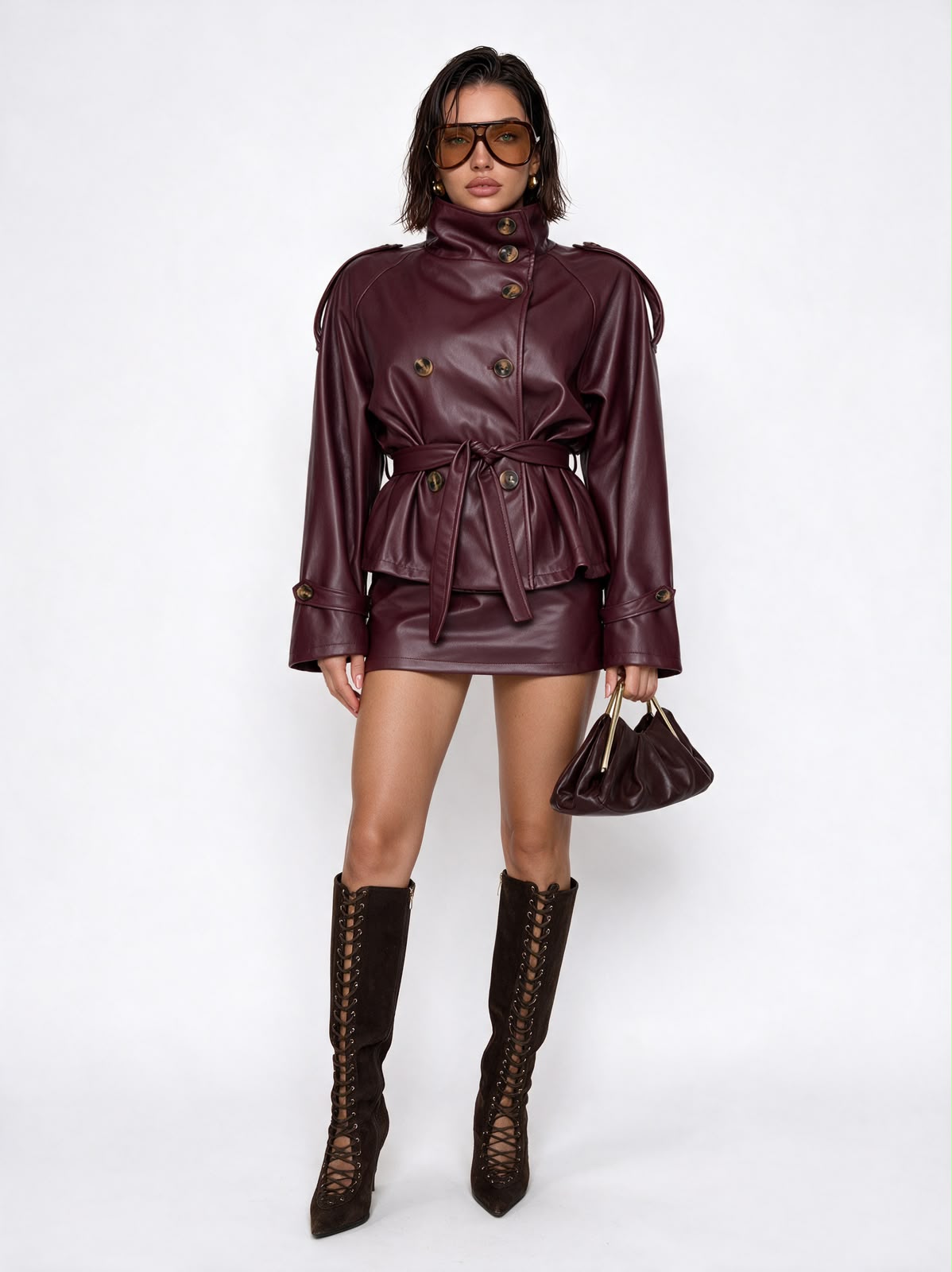 Total Look Leather Lady