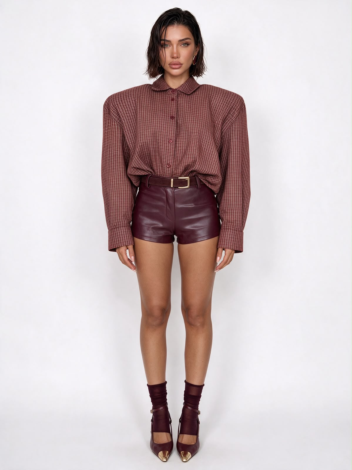 Shorts Heat-Cherry Red